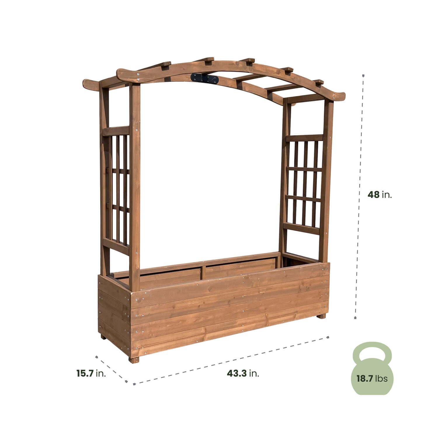 Hanover HANPL0102-BRN Raised-Garden-Beds - View #2