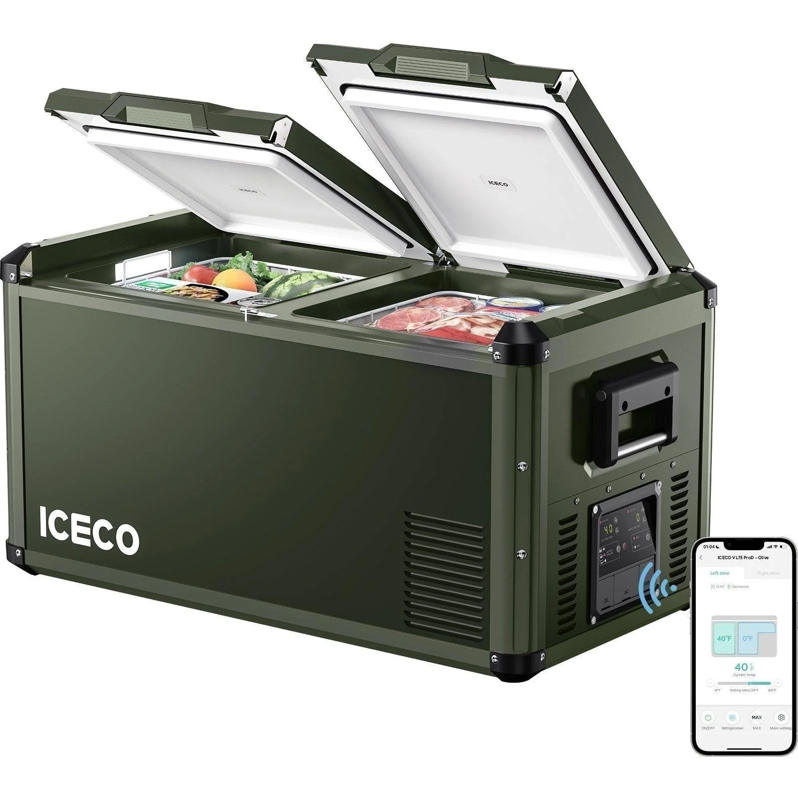 ICECO MC-VL75PROD-OLIVE VL75ProD Olive 79 Quart(s) Hard Insulated Chest cooler with Drainage Spout