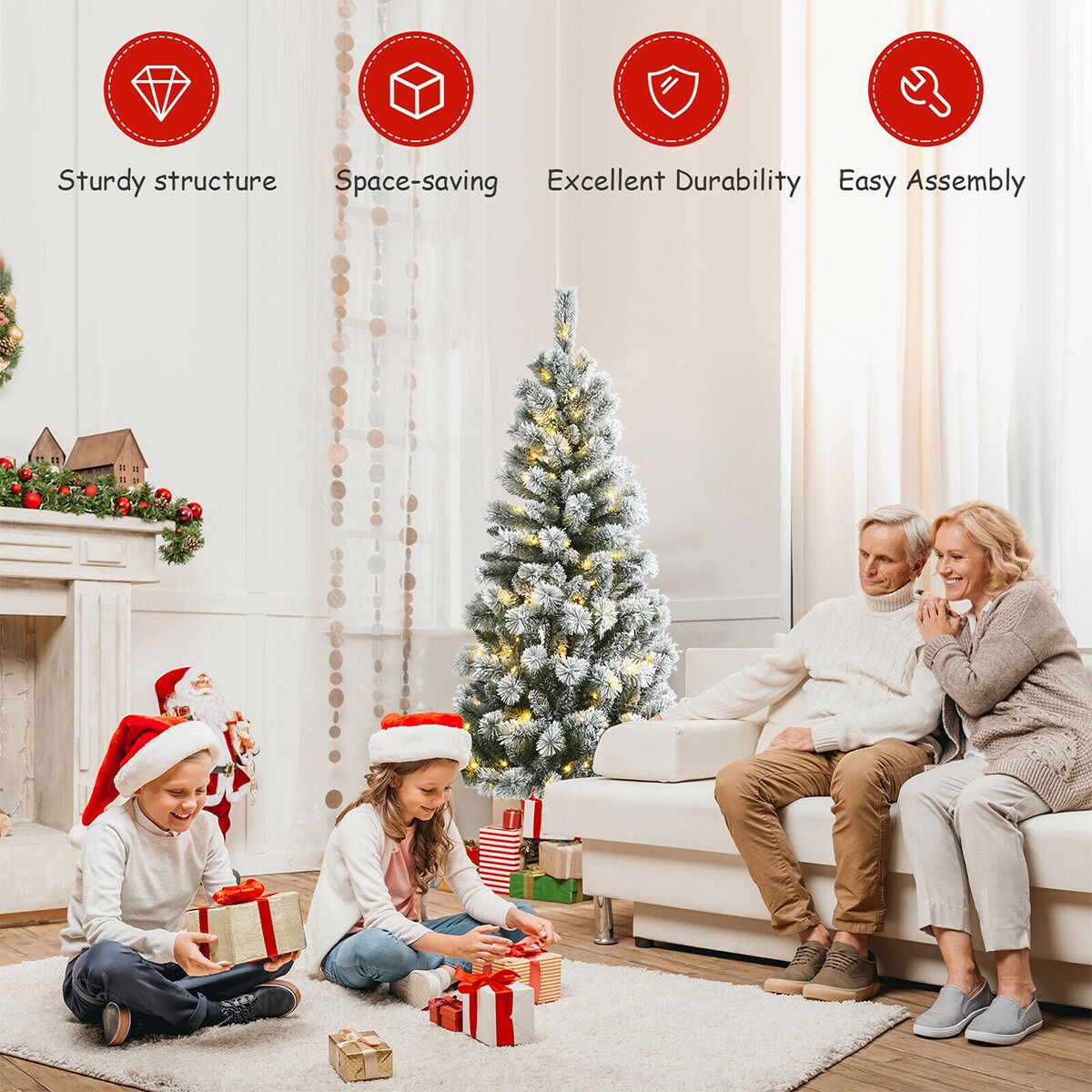 Forclover HYFL-US510CM Artificial-Christmas-Trees - View #4