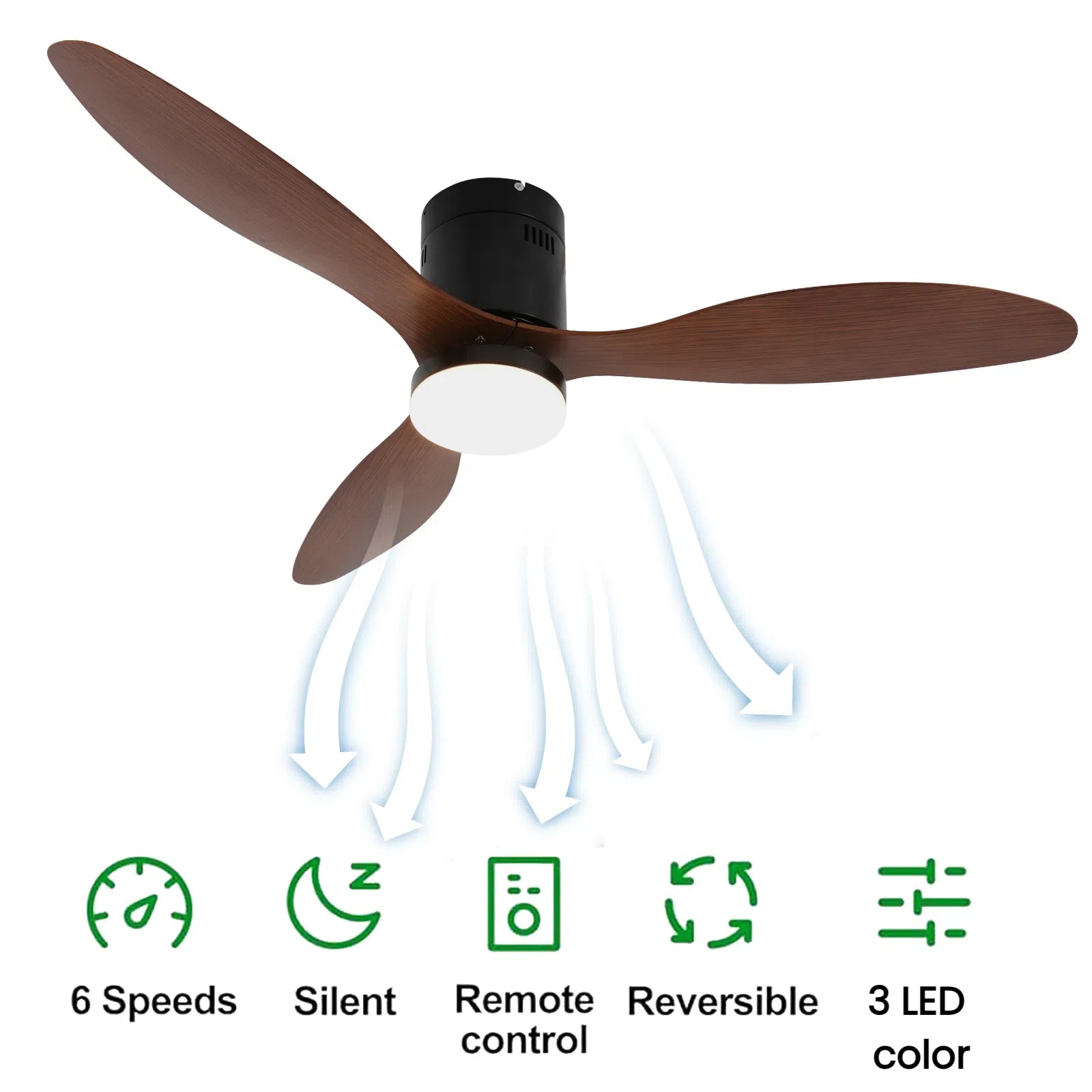 Oukaning HG-HCX3248-819US Ceiling-Fans - View #2