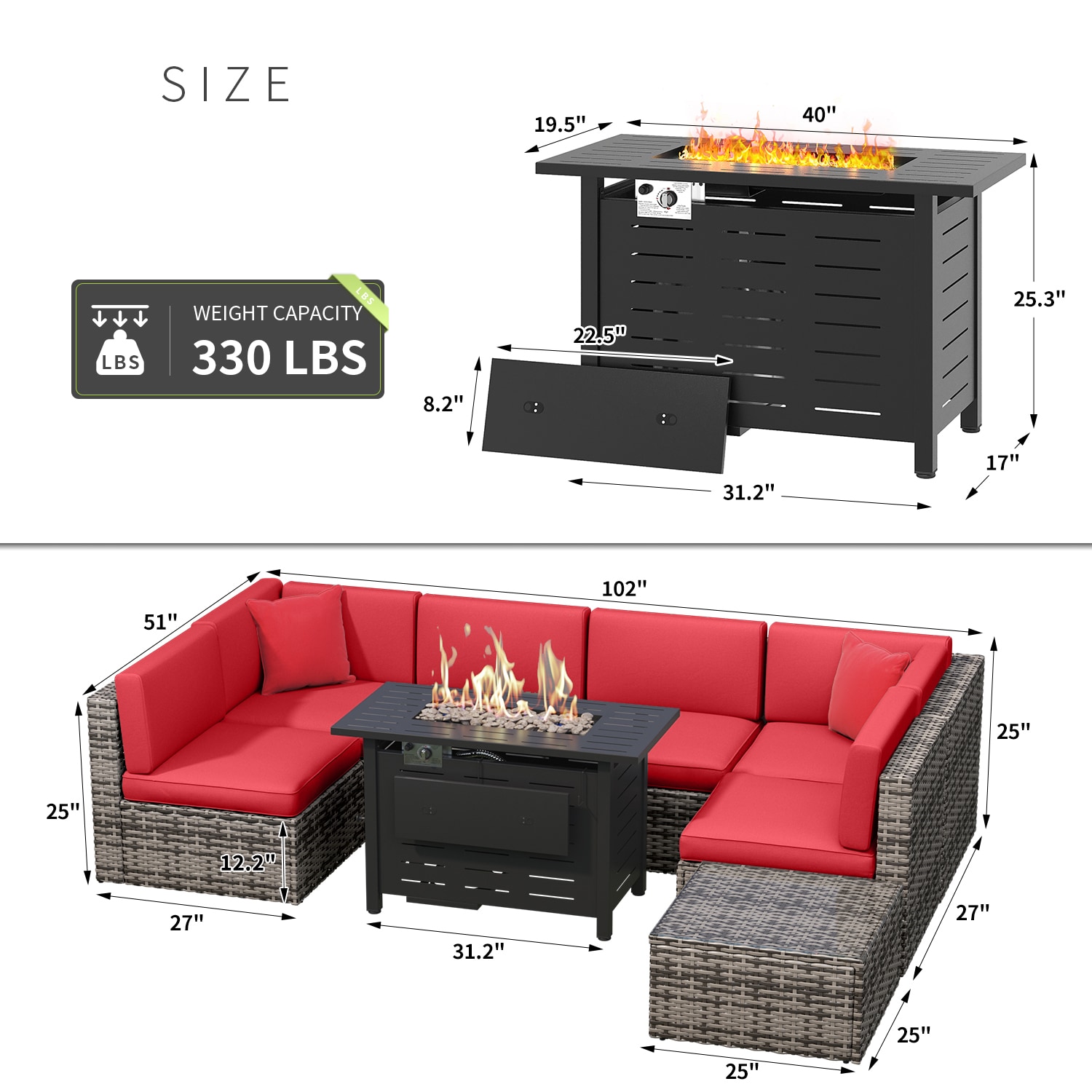 Bapipro BP3508R18 Patio-Conversation-Sets - View #7