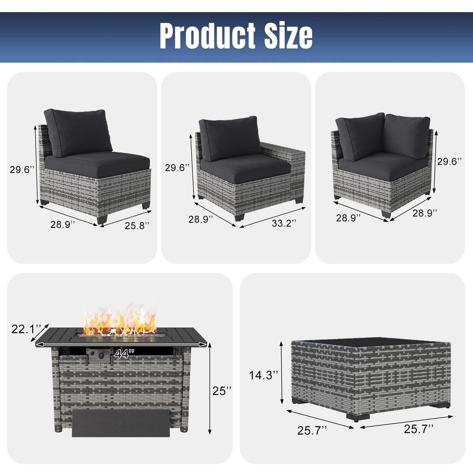 Bapipro BP3907R24 Patio-Conversation-Sets - View #7