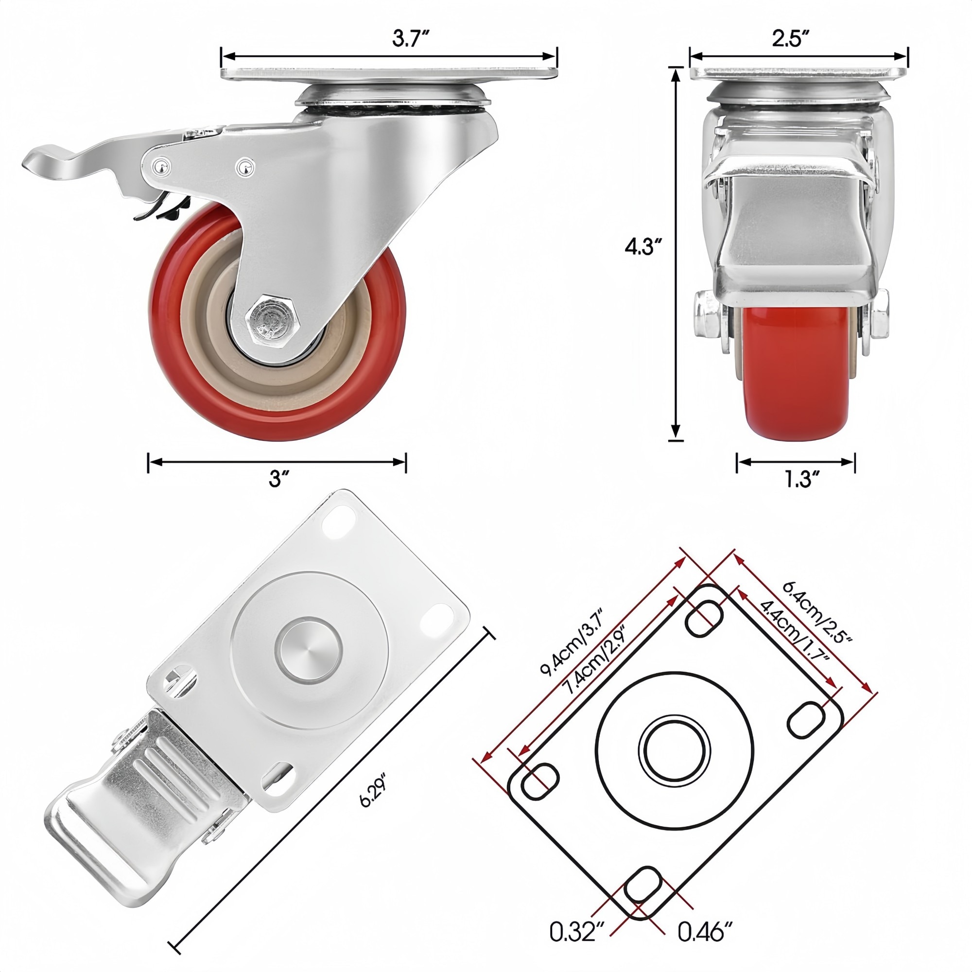 Numhew NHBEN35465 casters - View #2