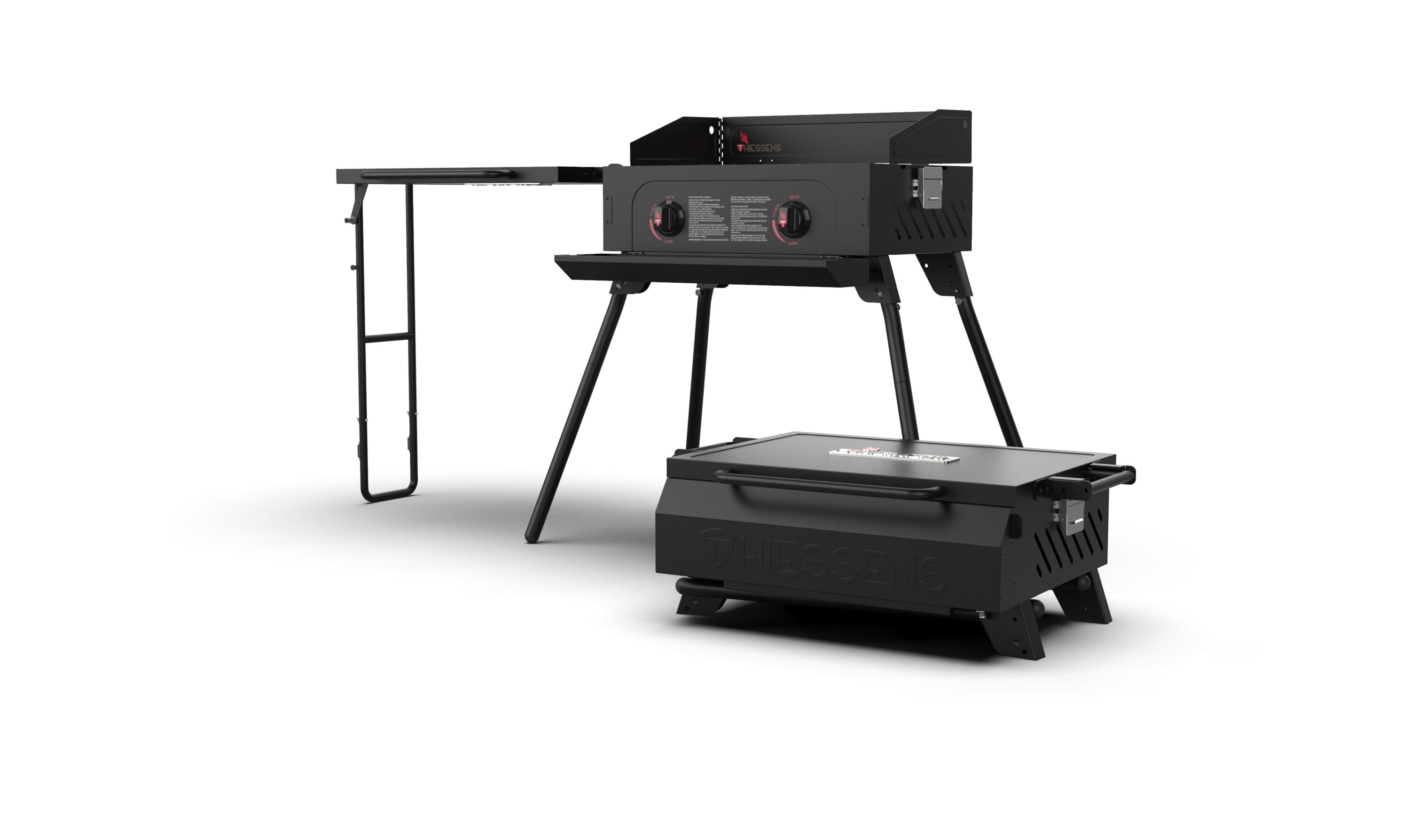 Thiessens Black Liquid Propane Gas Grill in the Gas Grills