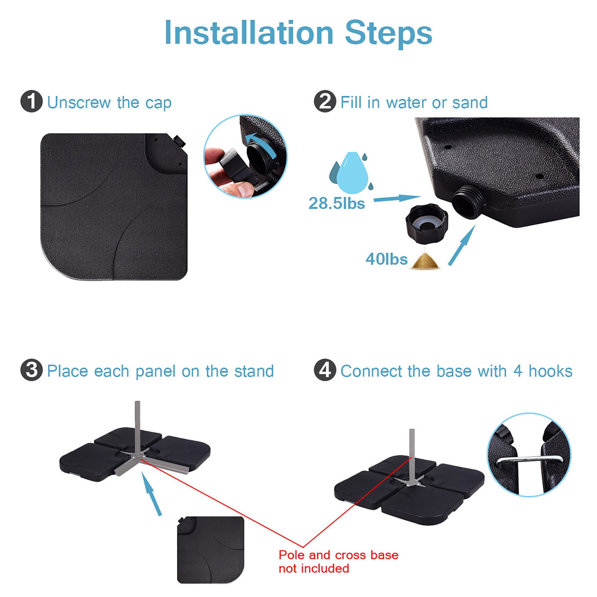 Costway OP3509NEW Umbrella-Bases - View #3