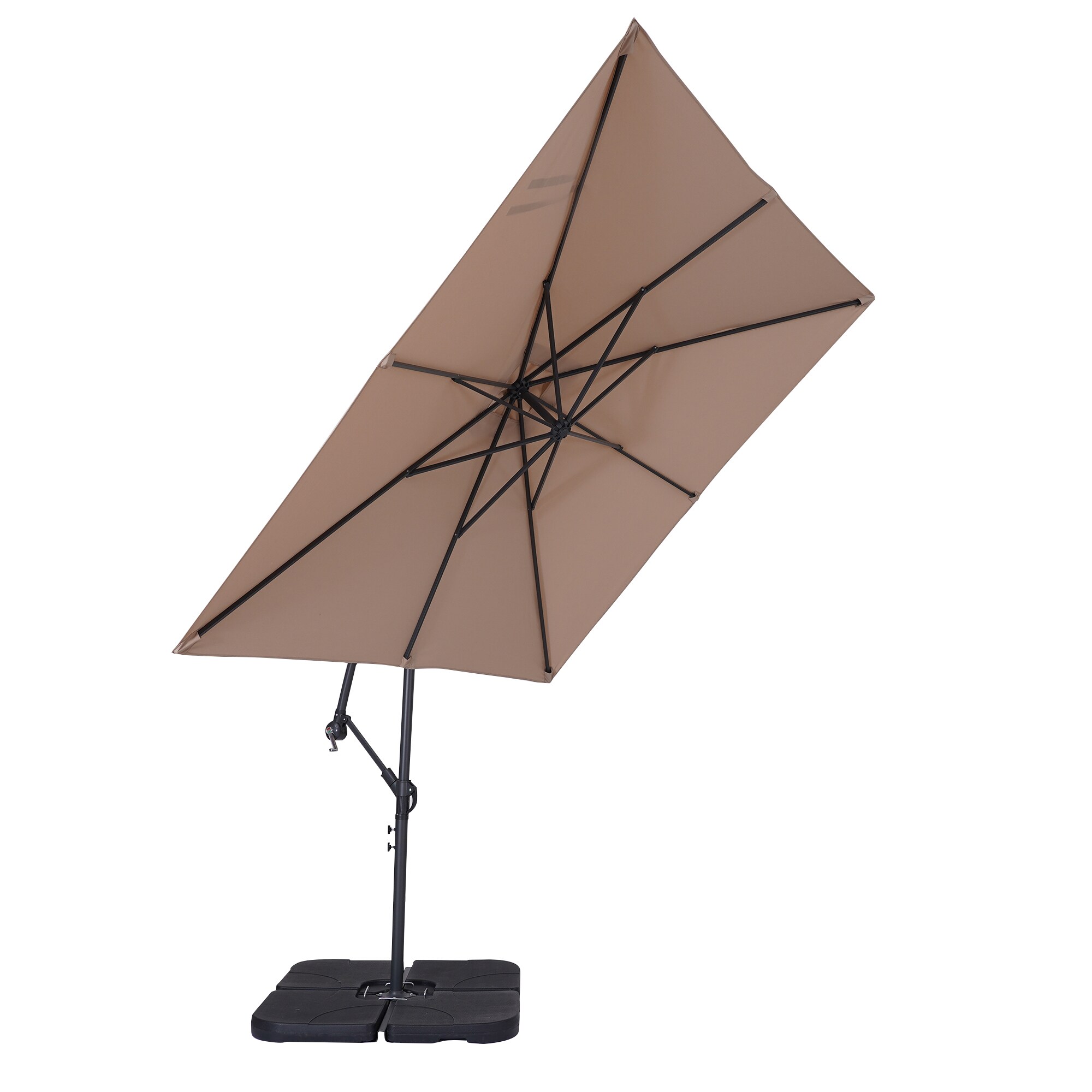 Forclover ALSM-52SD 8.2-ft Steel Offset Patio Umbrella