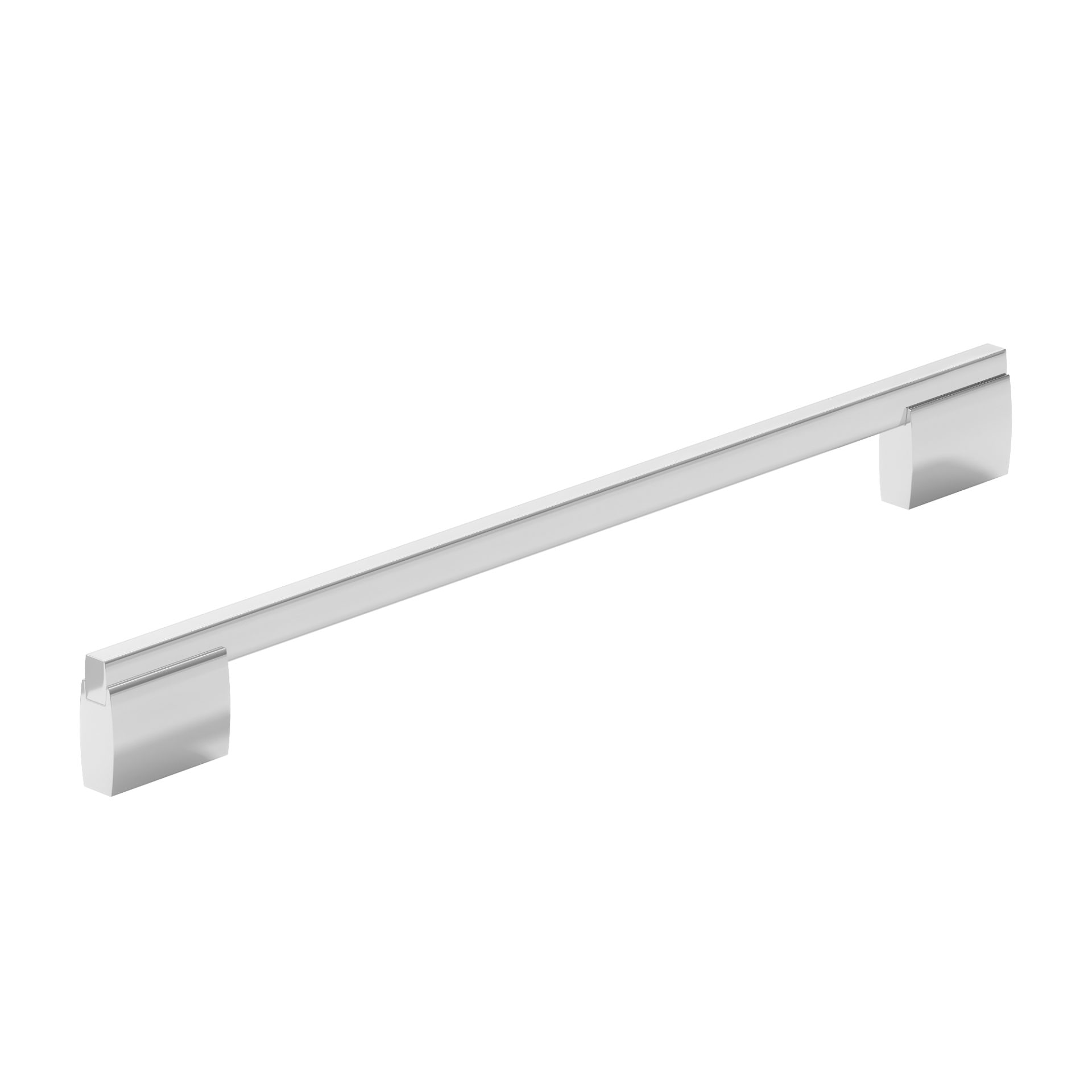 Richelieu 7990320140 Bloomsbury 12-5/8-in , 320mm Center to Center Chrome Rectangular Handle
