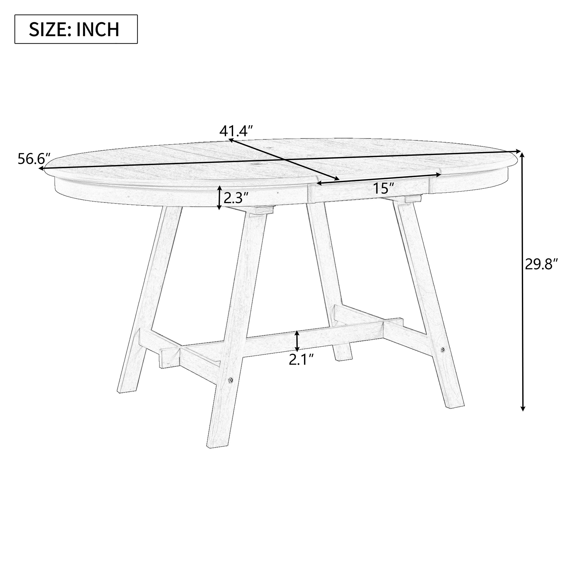 LOVMOR SF-M-WF299347AAE Dining-Tables - View #4