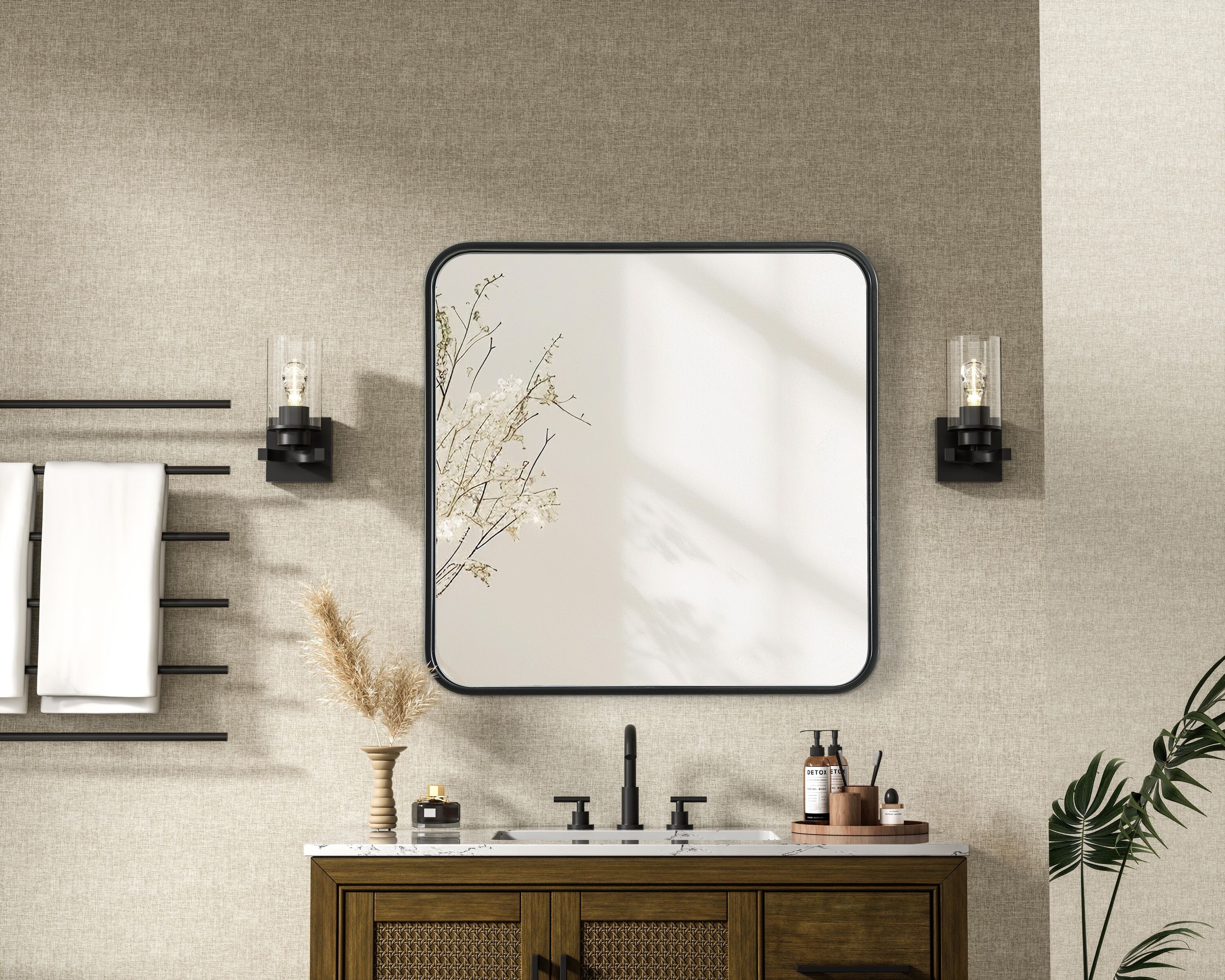 Simply Living Home SLMR24A7272BLK Decor-Mirrors - View #2