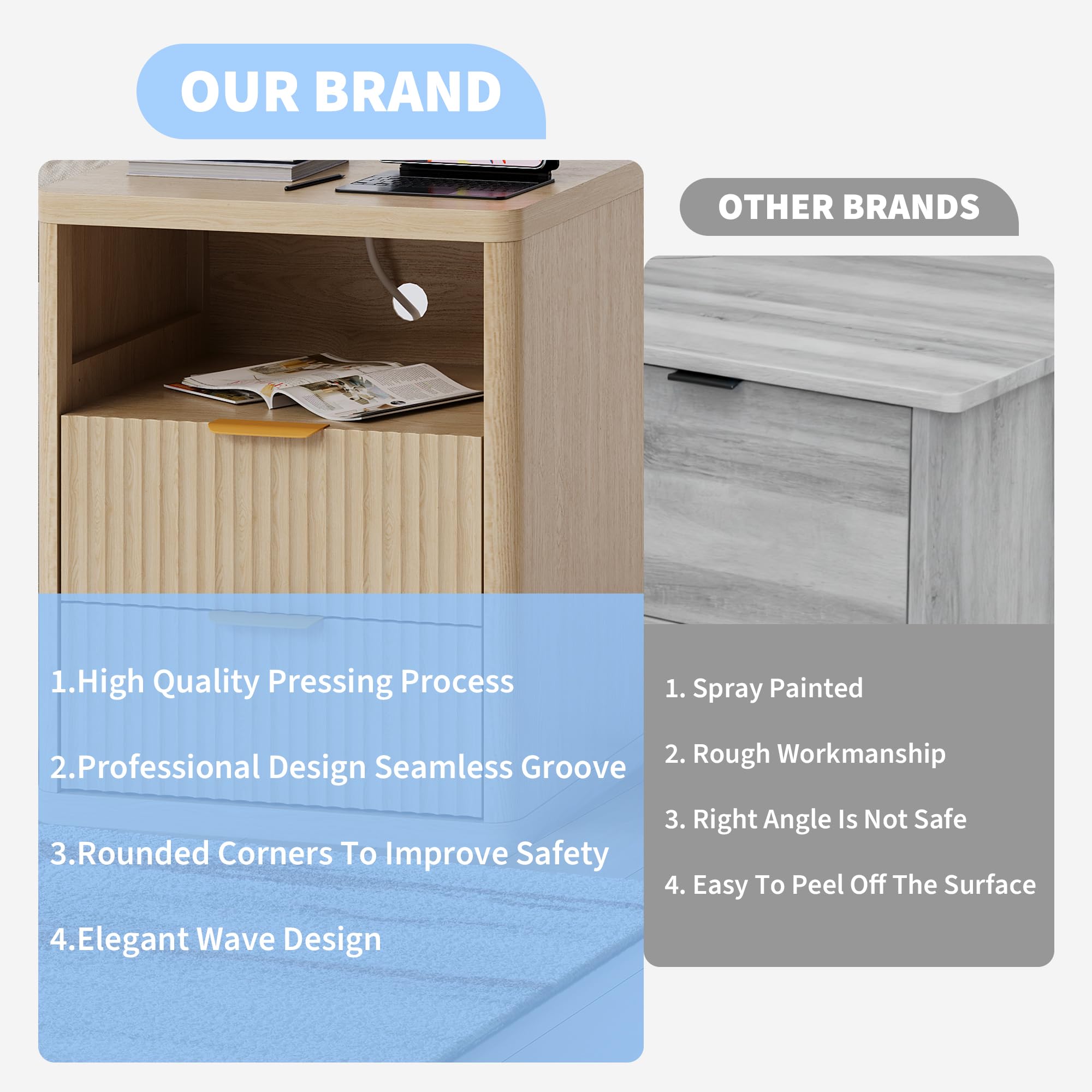 Garvee HHZ-PHK-35DL7WNP nightstands - View #6