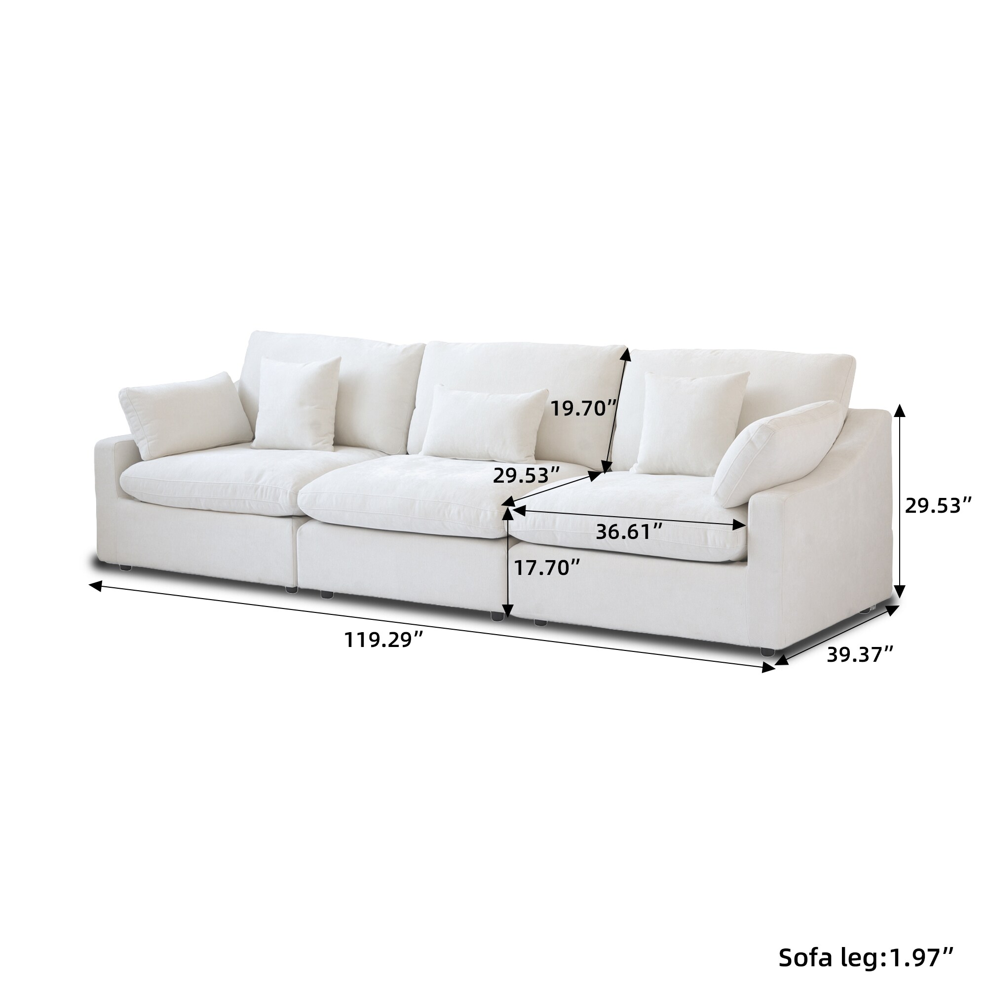 BuotiqHom DH-S3-140WE Sofas-Loveseats - View #8