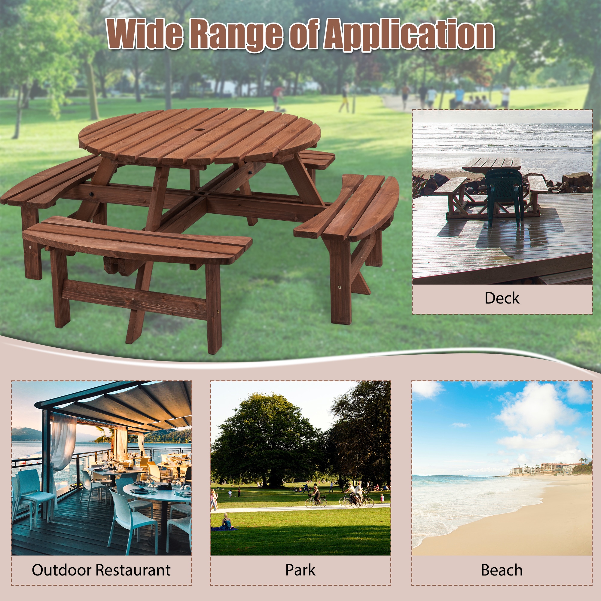 BABOOM BOM-2P338263-OR Picnic-Tables - View #9