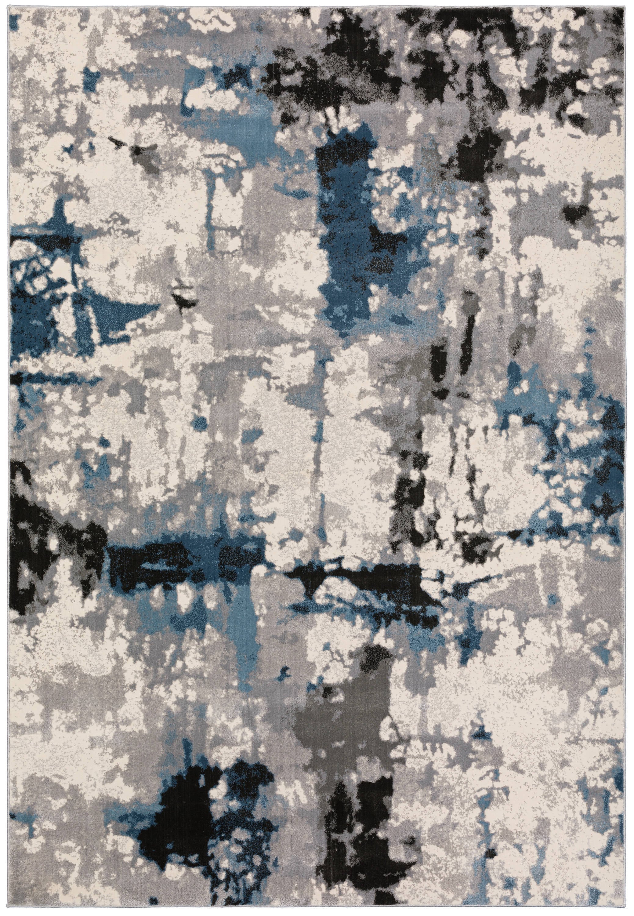 Addison Rugs ADA32GR8X10 Dayton 8 x 10 (ft) Woven Polypropylene Gray Rectangular Indoor Abstract Vintage Area rug
