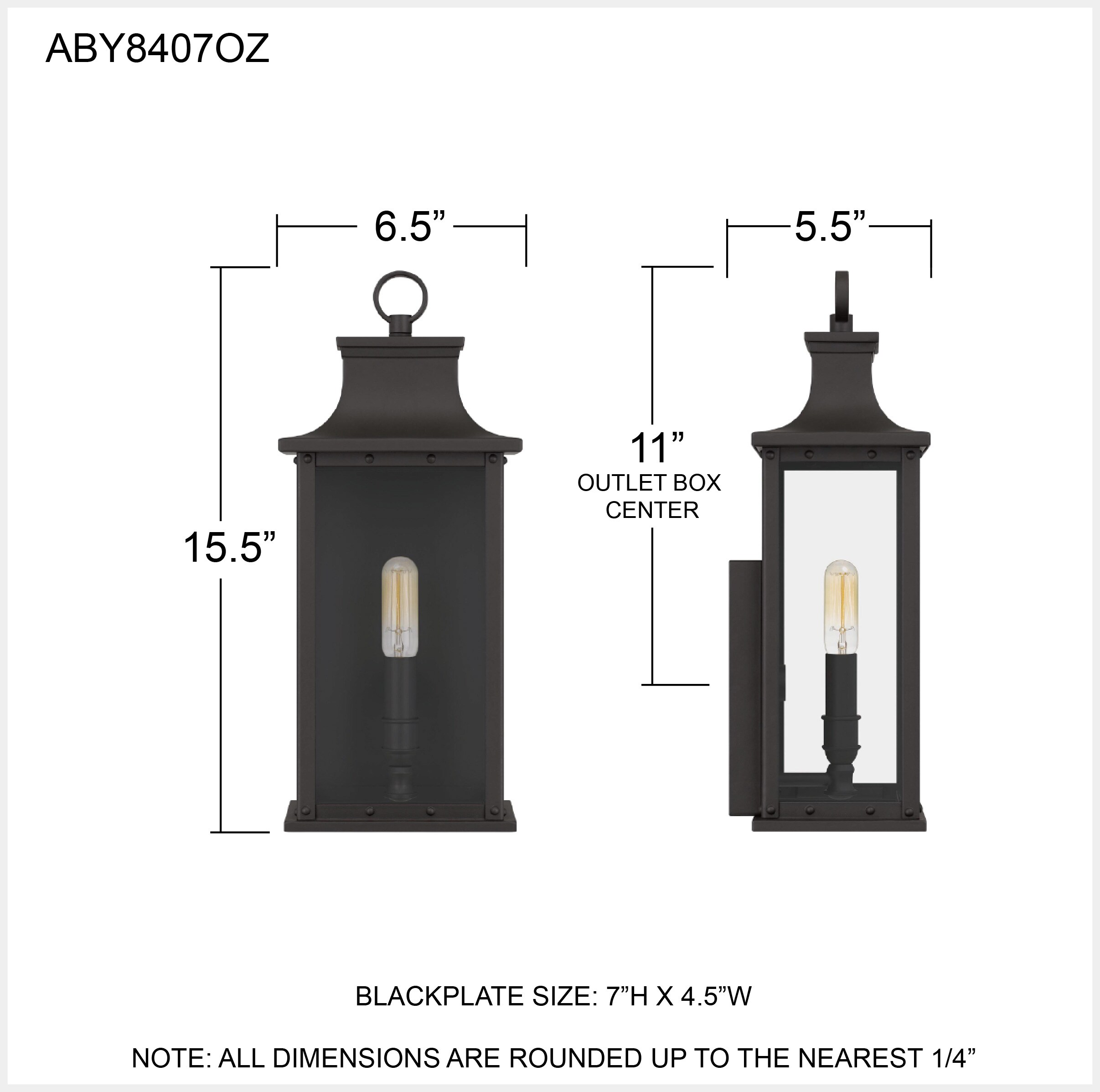 Quoizel ABY8407OZ Outdoor-Wall-Lighting - View #5