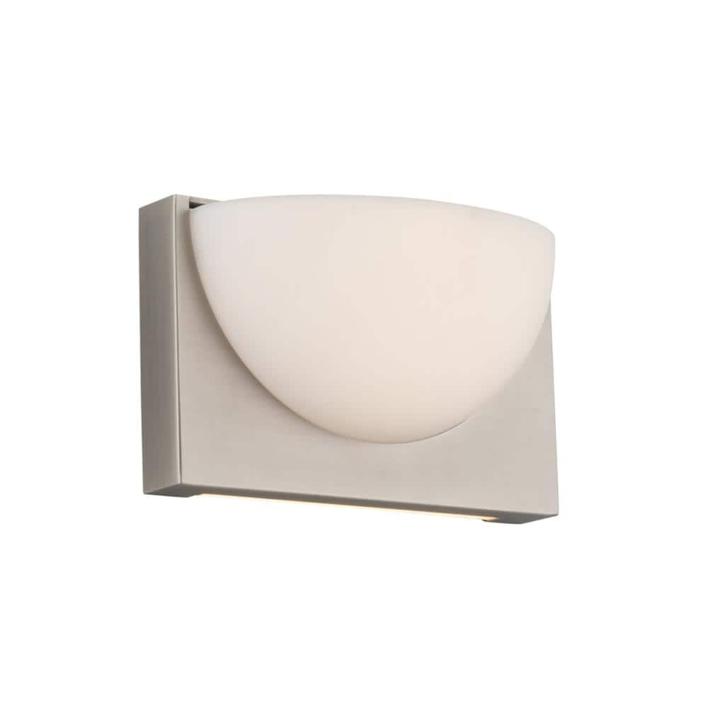 dweLED WS-27010-BN Mylie 10-in W 1 -Light Brushed Nickel Integrated LED Wall Sconce