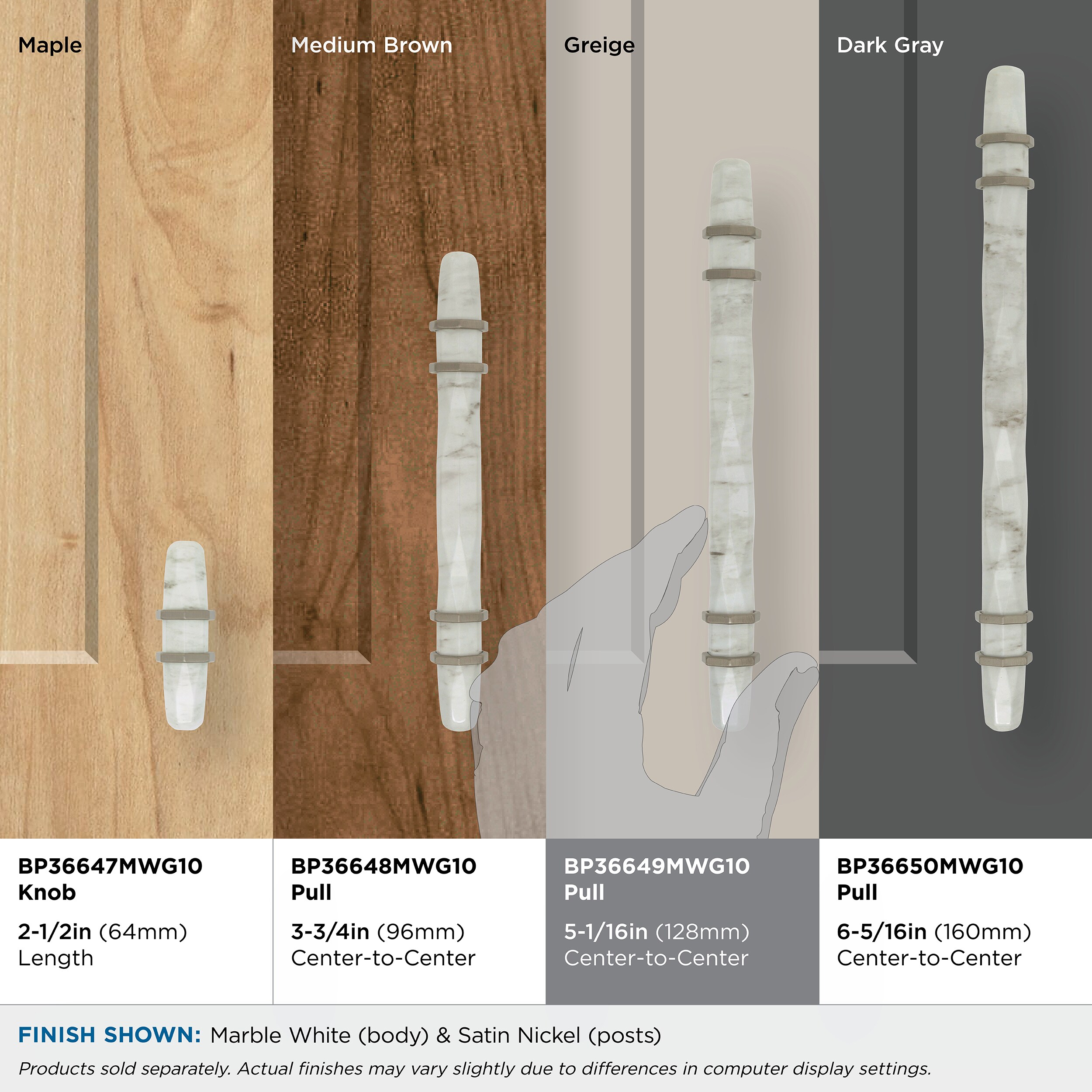 Amerock BP36649MWG10 Cabinet-Pulls - View #9