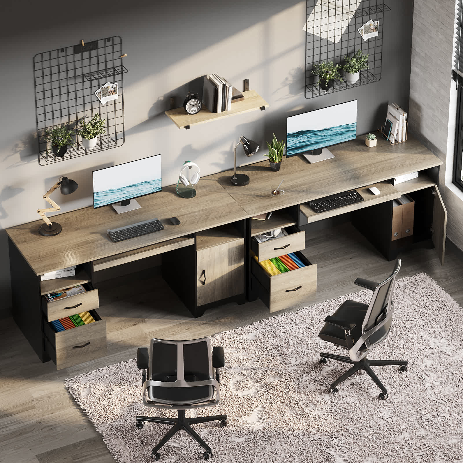 Bestier LOW-H104515M-GRW desks - View #7