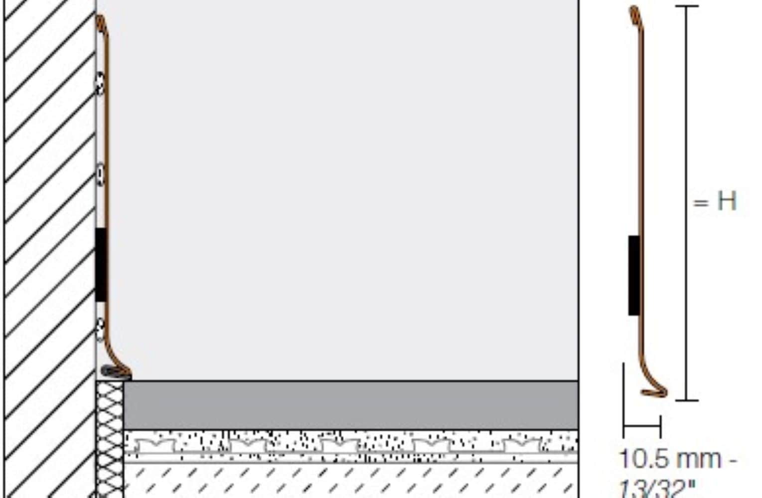 Schluter Systems DBSL110EB Tile-Edging-Trim - View #2