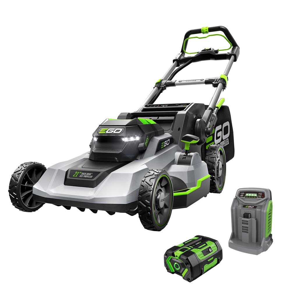 EGO LM2125SP POWER+ 600 Series Touch Drive 21-in 56-volt, Self-propelled Battery Mower with (1) 7.5 Ah Battery Included