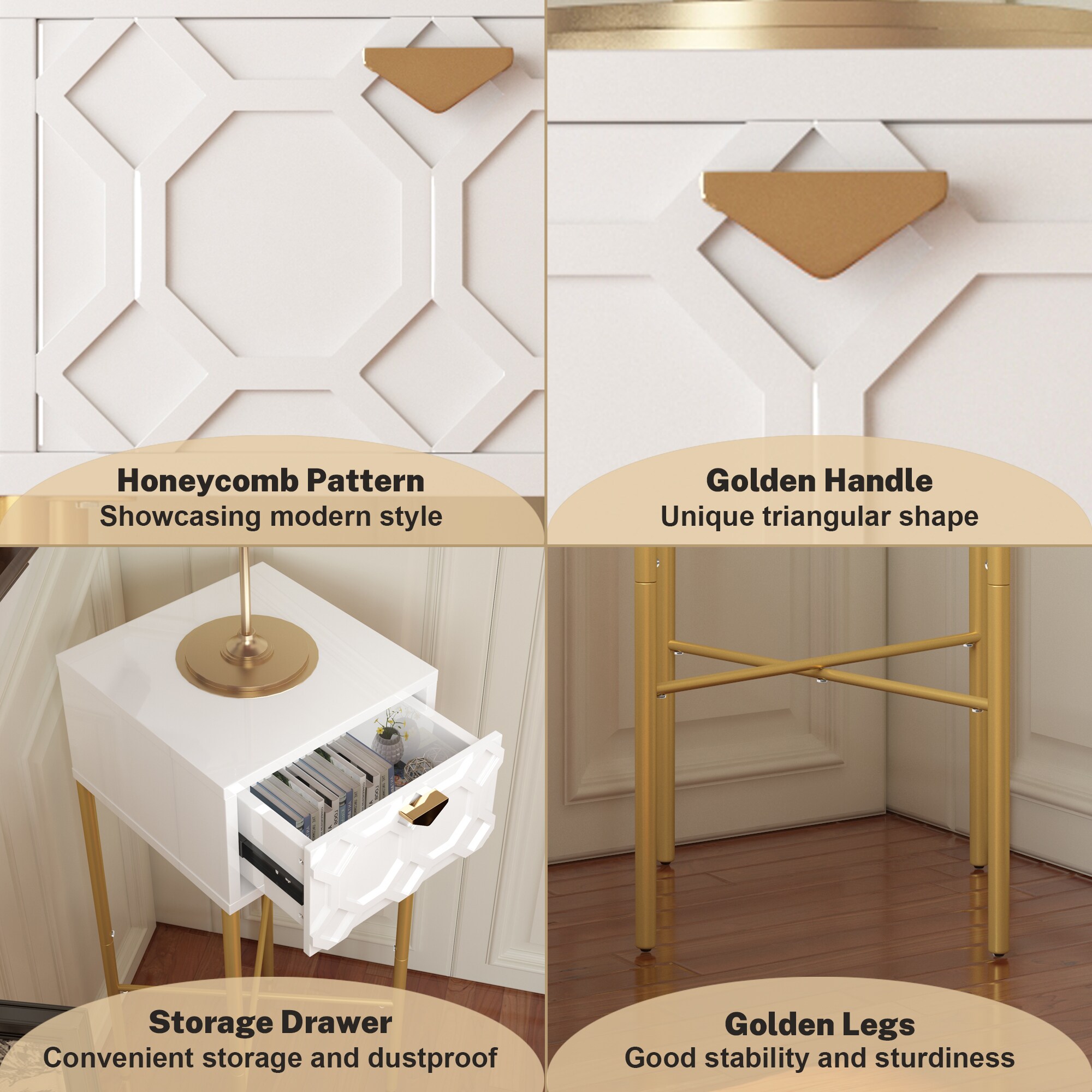 Clihome CL-CN1-WH End-Tables - View #11
