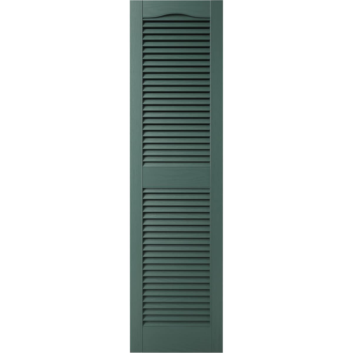 Ekena Millwork LL1S14X06400FG 14.5-in W x 64-in H Forest Green Louvered Exterior Shutters ( 2 -Pack )