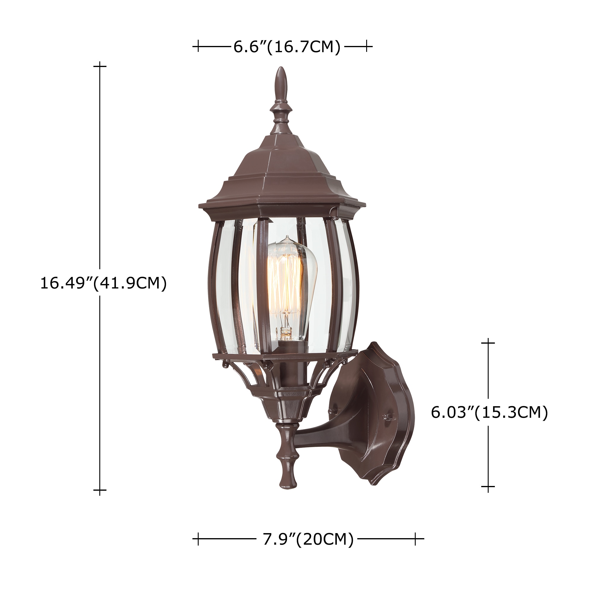 Hukoro FL14491-WL-BZ Outdoor-Wall-Lighting - View #2