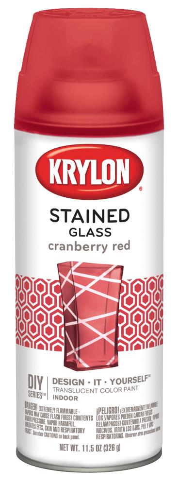 Krylon Gloss Cranberry Red Stained Glass Spray Paint (NET WT. 11.5-oz ...