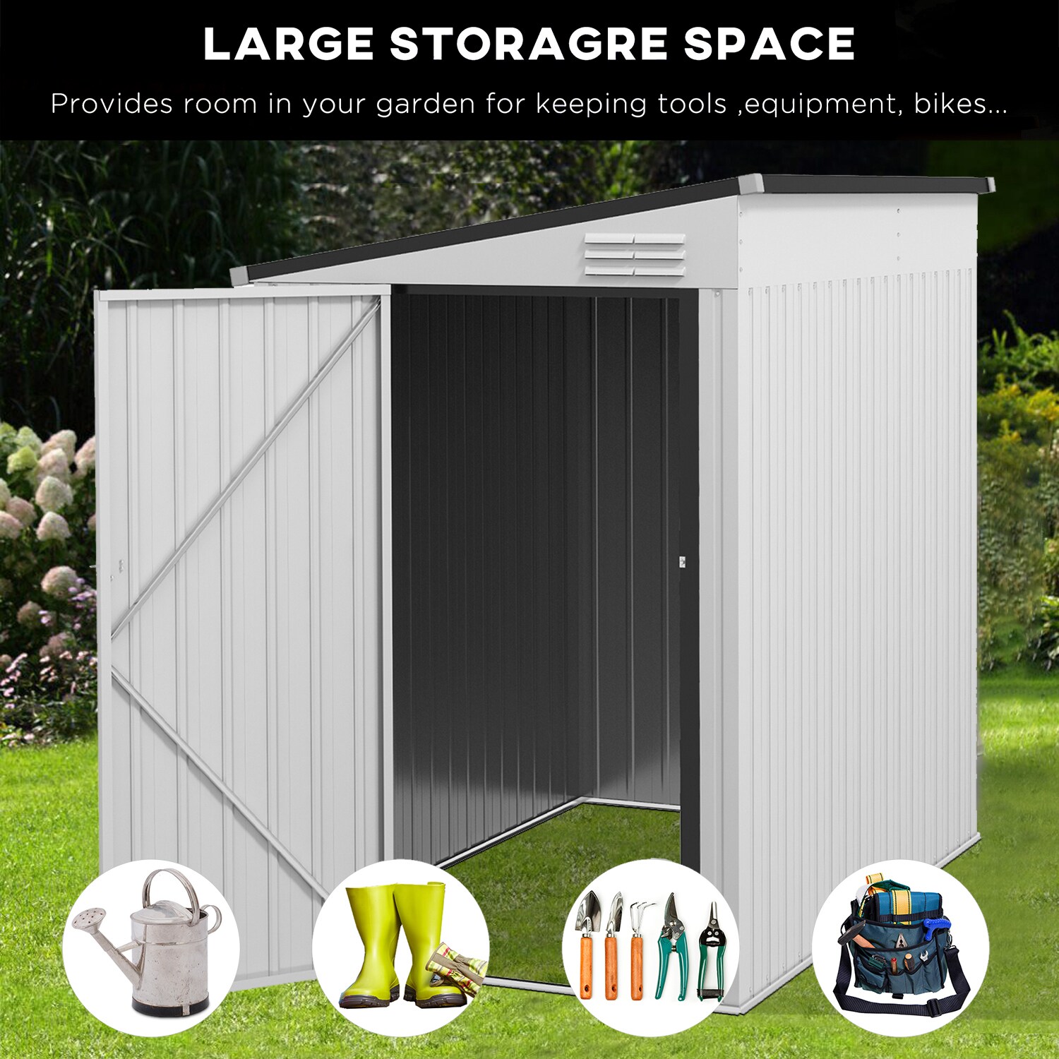 Maincraft D01-OSS35 Metal-Storage-Buildings-Sheds - View #7