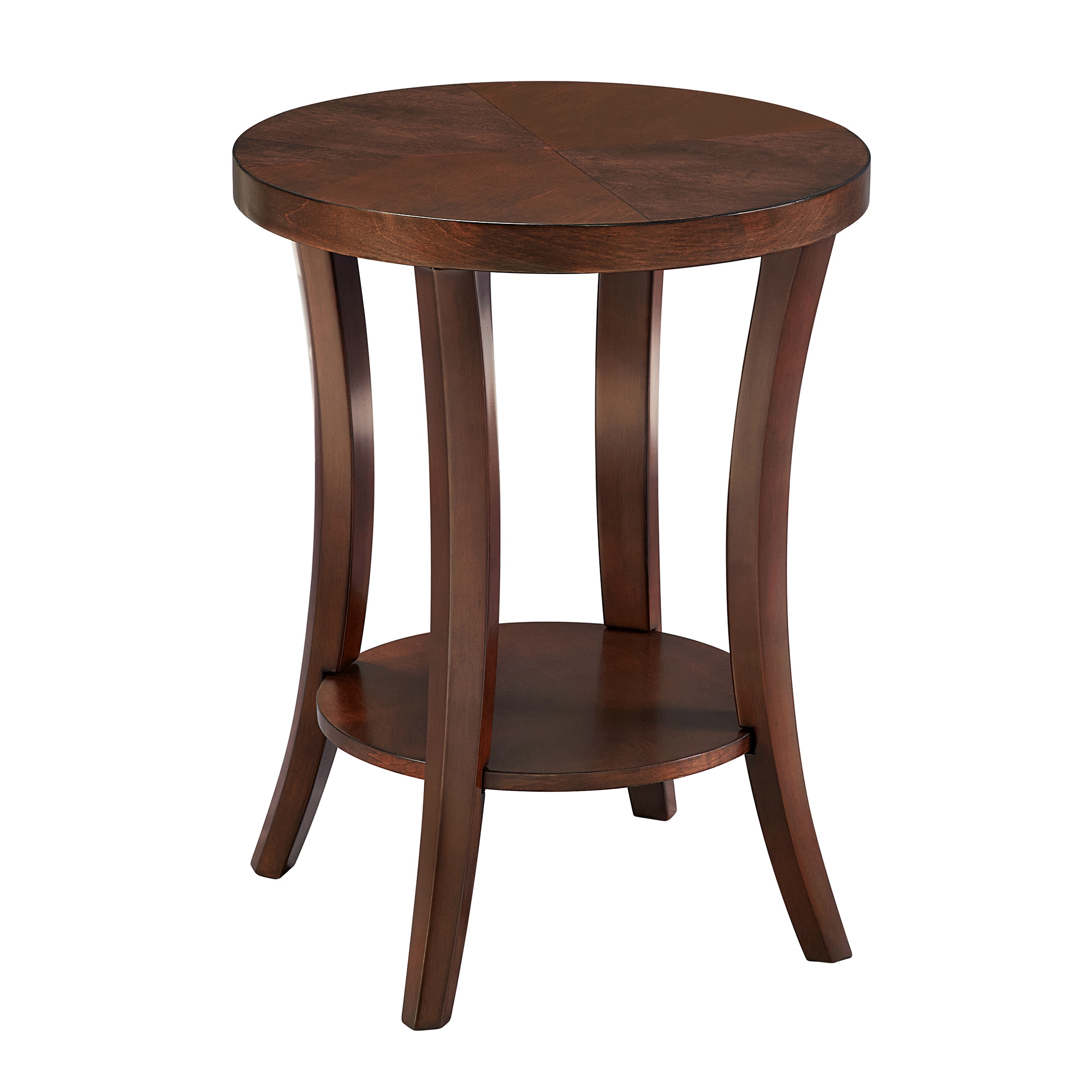 Convenience Concepts V3-103 18-Inches W x 23.25-Inches H Espresso Wood veneer Round Modern End Table Assembly Required
