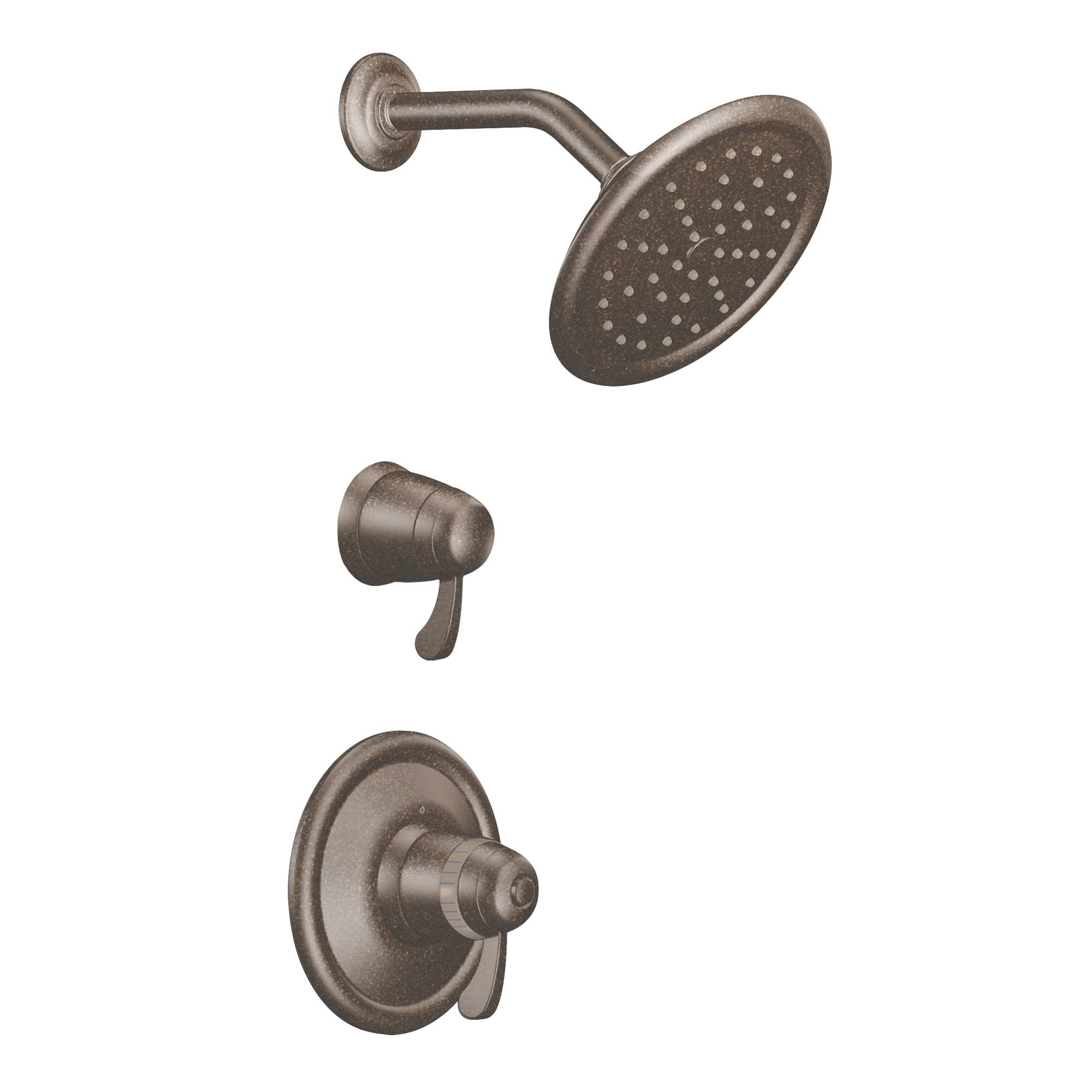 Moen TS3400ORB Oil-rubbed bronze 2-handle Single function 7.0-Inches Round Shower Faucet