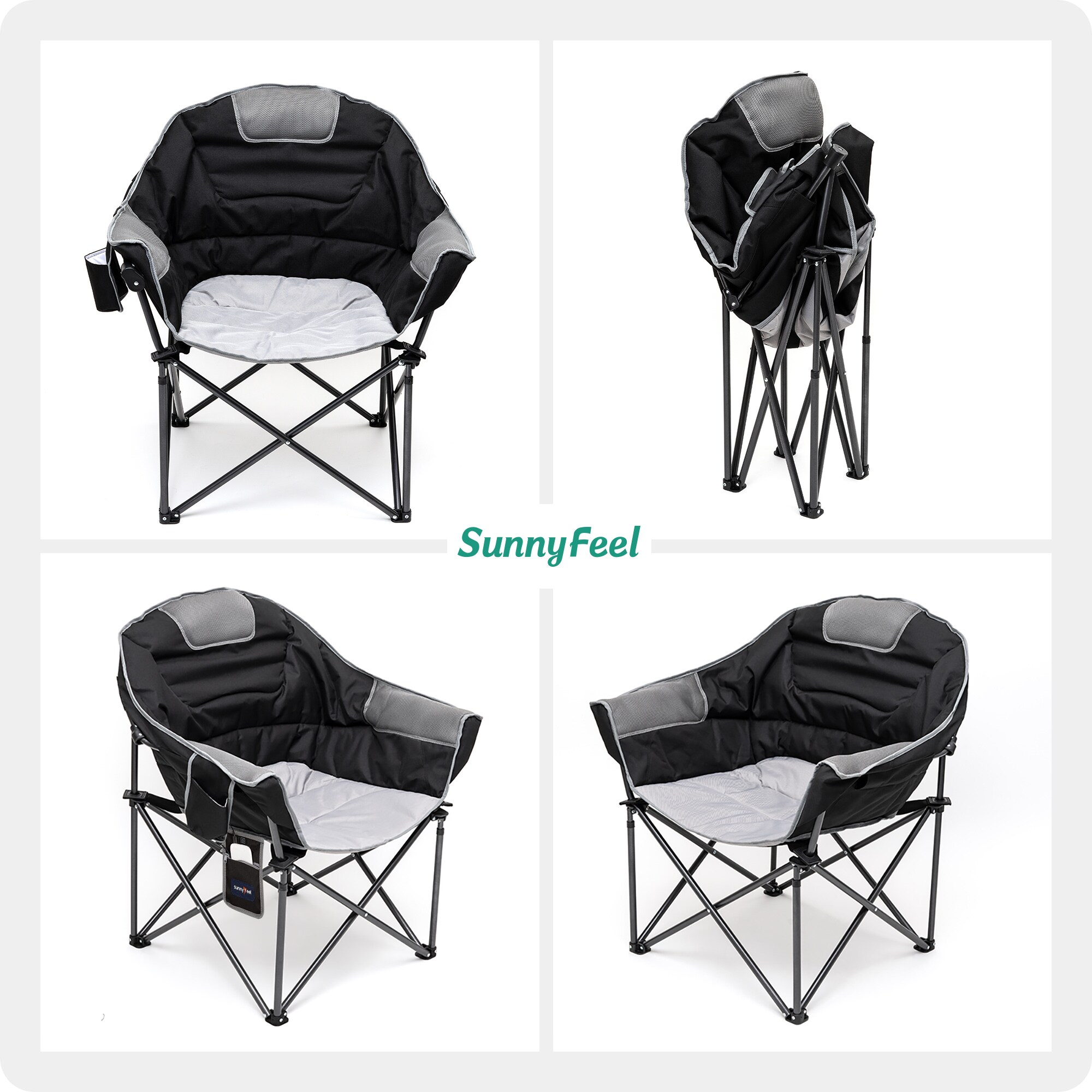 Clihome CL-CCAC5913HBK1 Beach-Camping-Chairs - View #7
