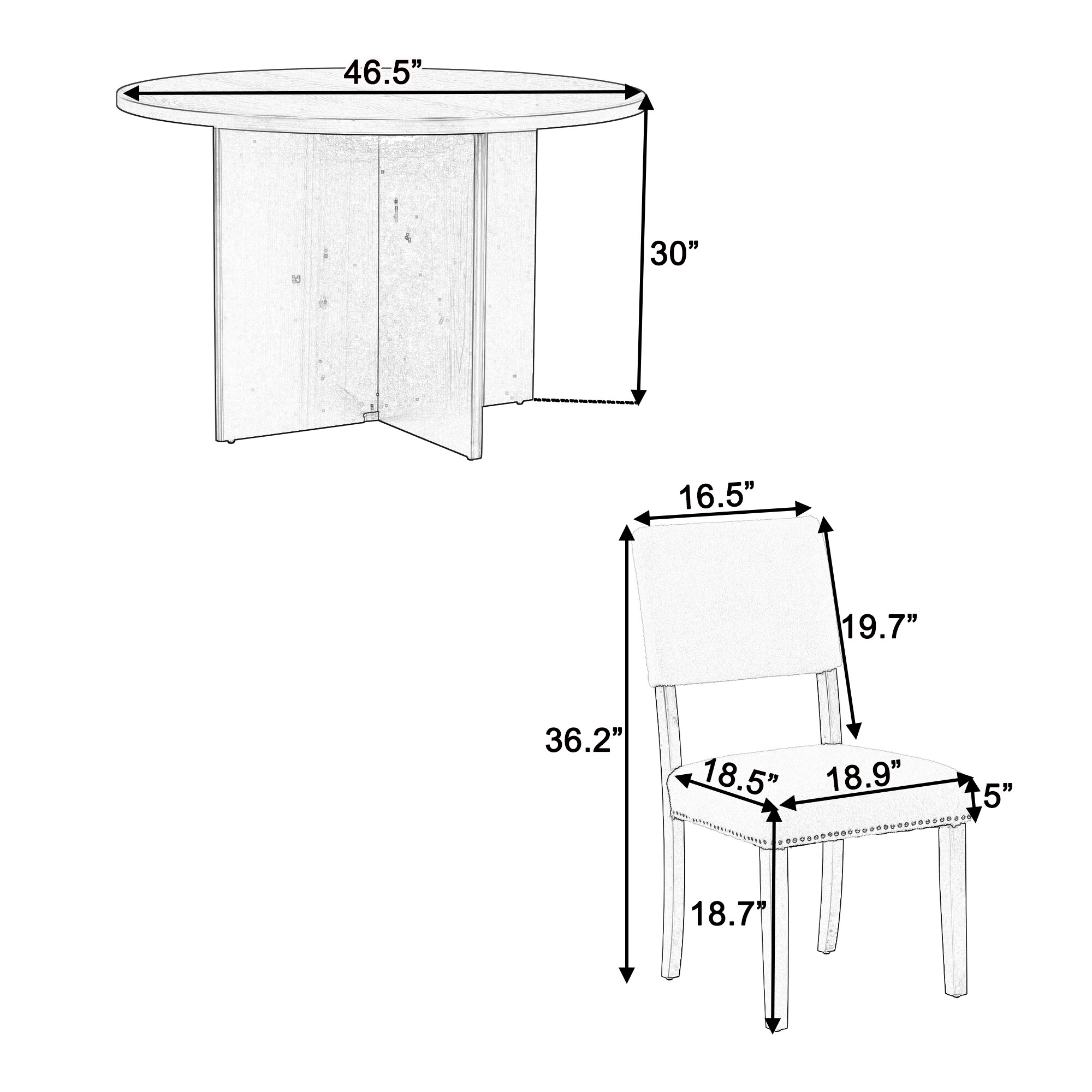 SINOFURN SYA330021BN Dining-Sets - View #7