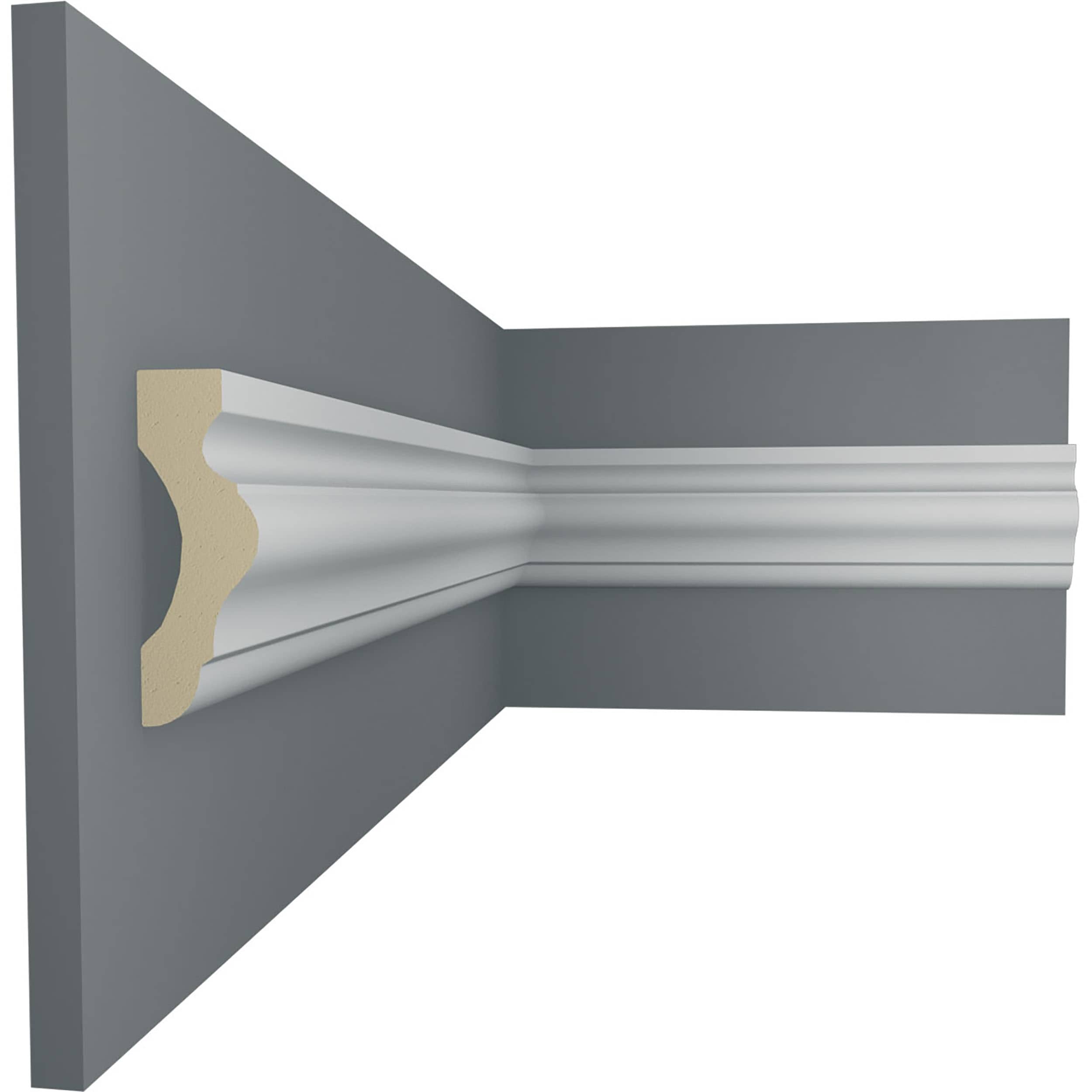 Ekena Millwork PML02X00PO Pompeii Primed Urethane 169231 Strip Picture Frame Moulding