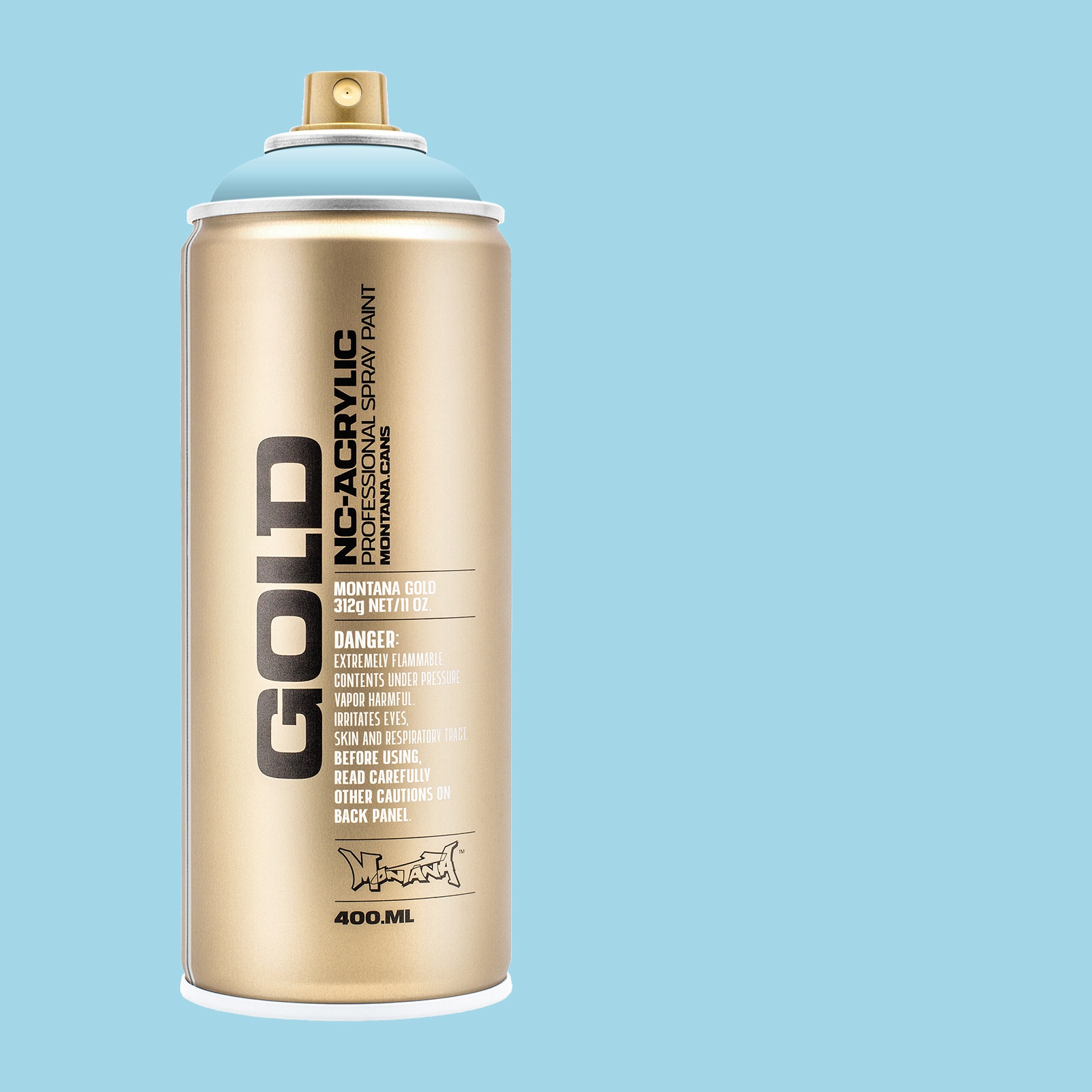 Montana Cans MXG-G5010 GOLD Matte Fresh Blue Spray paint ( NET WT. 11-oz )