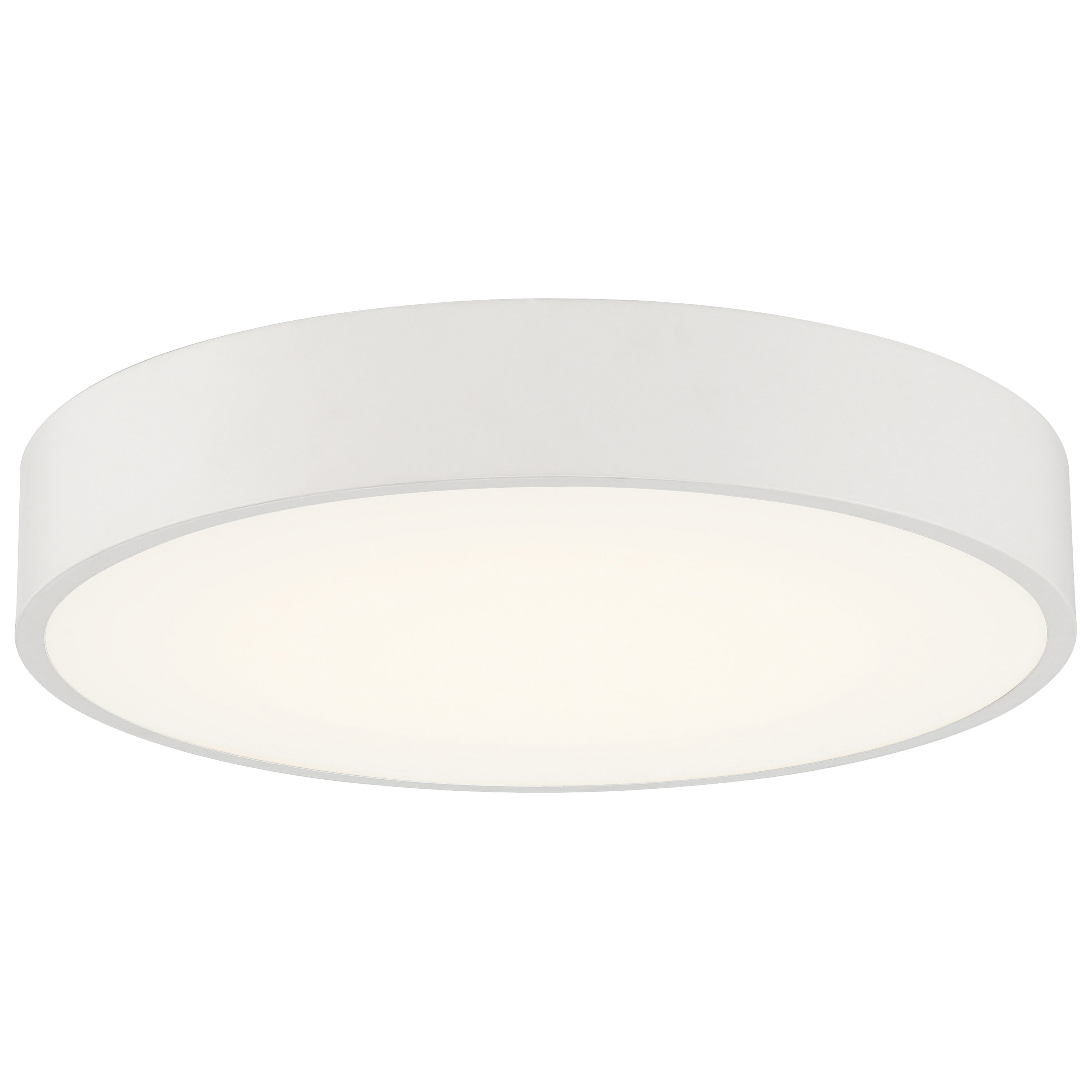 Access Lighting 49961LEDD-WH/ACR Como 1 -Light 17.75-in White Integrated LED Flush Mount Light