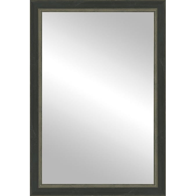 Timeless Frames Framed Mirrors 37 In L, Black And Silver Framed Mirrors