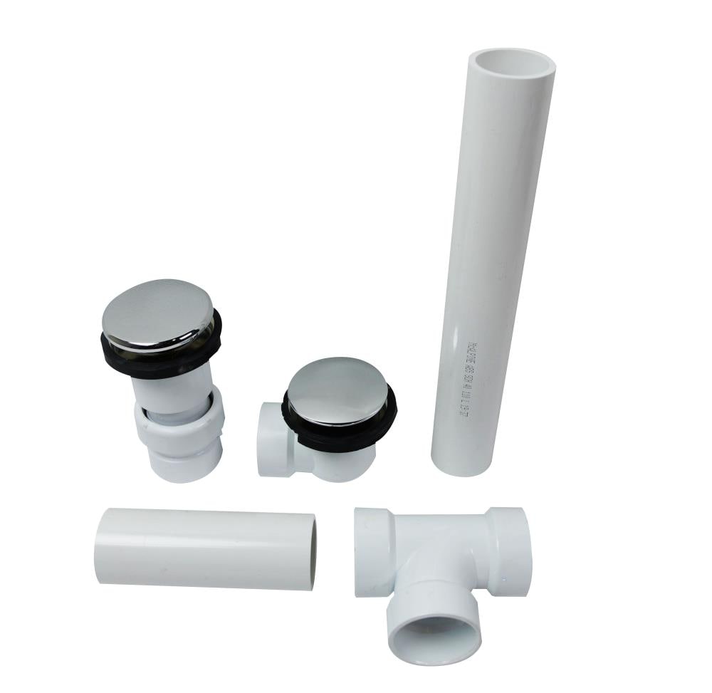 Endurance OPTOF-CH-B 1-1/2-in Chrome Uni-flow Chrome Press and flow Drain with PVC
