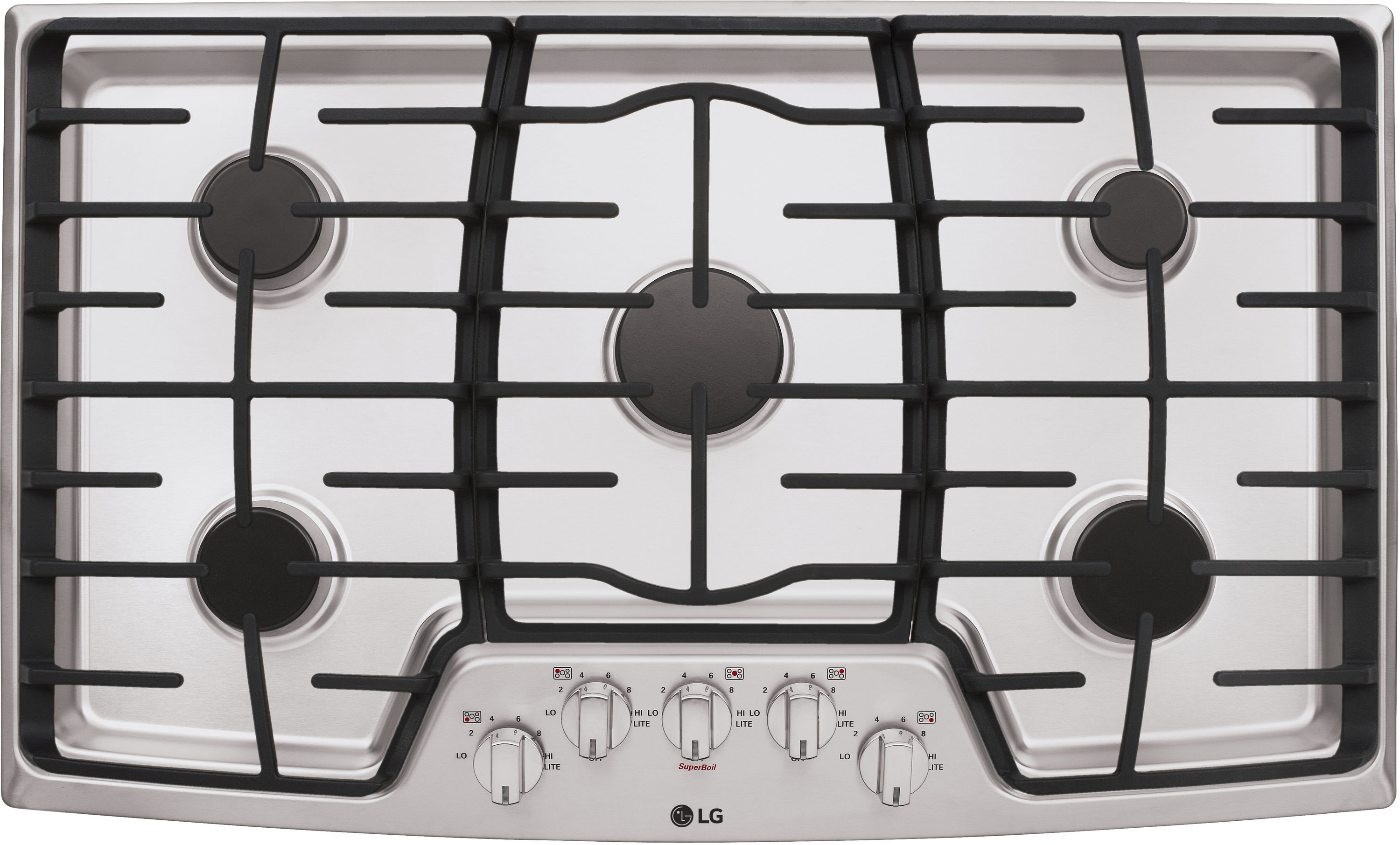 LG 36 Stainless Steel Smart GAS Cooktop with Easyclean & ThinQ