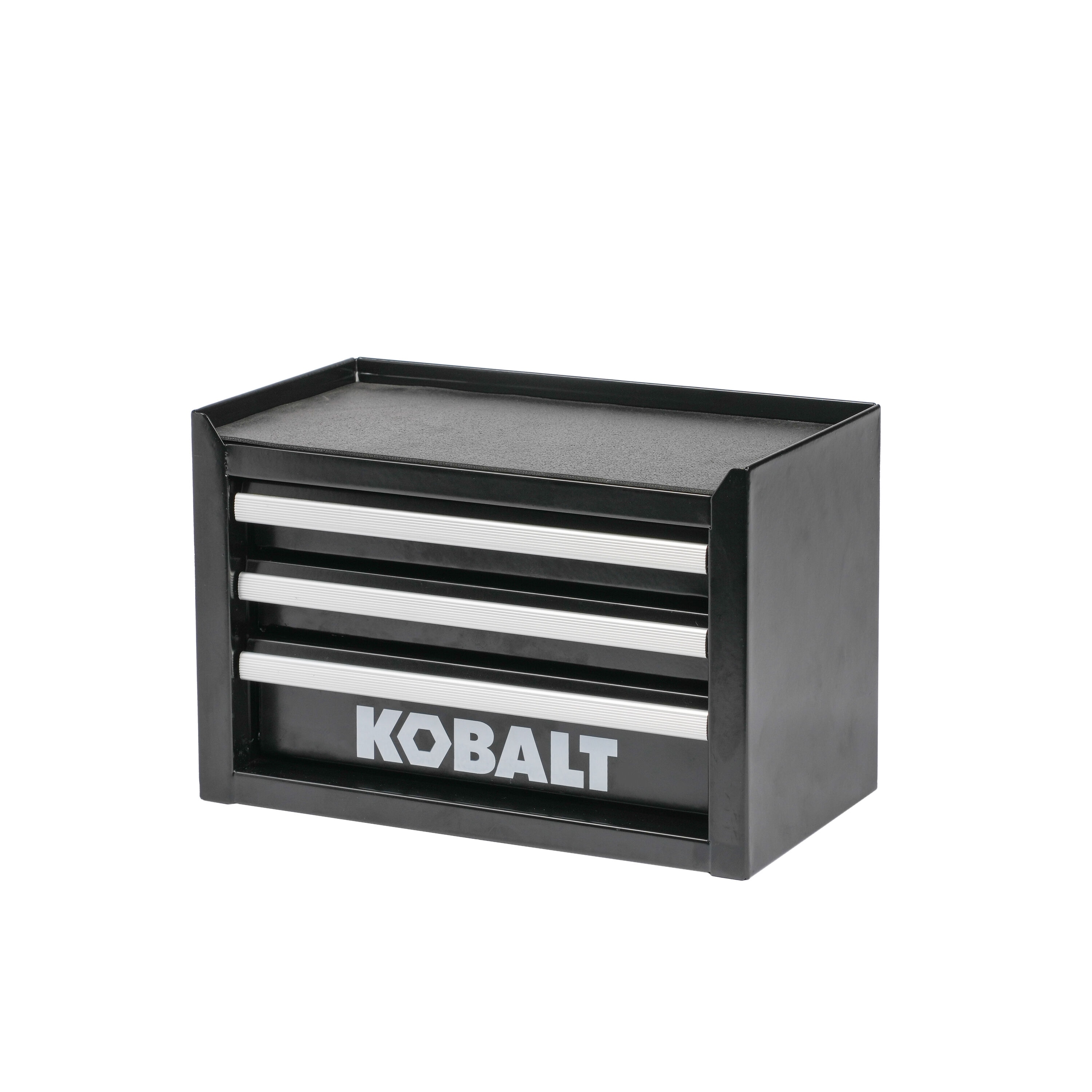 Kobalt Mini-Base 11-in W x 7.4-in H x 6.22-in D 3-Drawer Black Steel ...