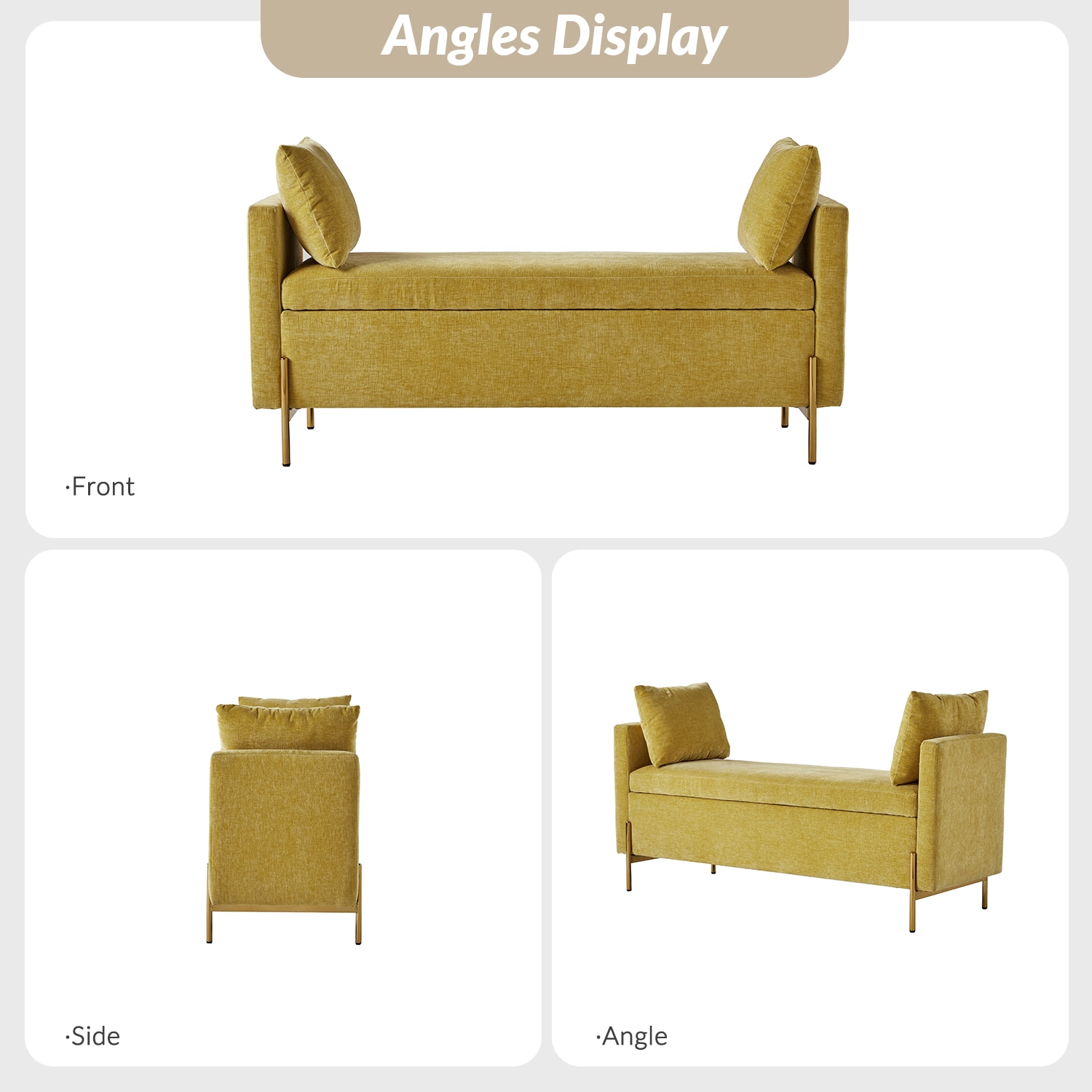 14 Karat Home BEM0876-MUS bench - View #7