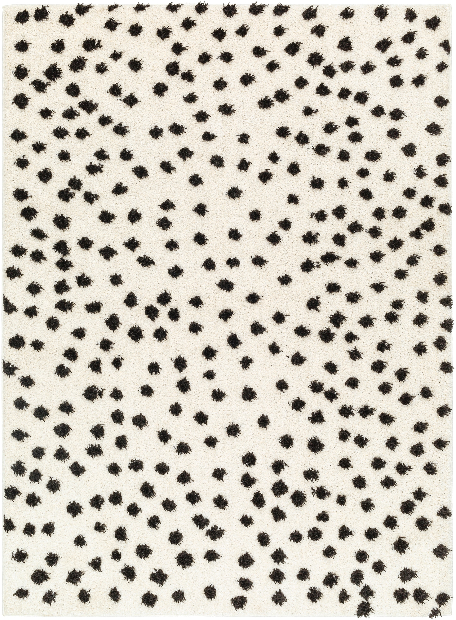 Livabliss RDO2347-537 Rodos 5 x 8 (ft) Polyester Black/Cream Rectangular Indoor Animal print Mid-Century Modern Area rug
