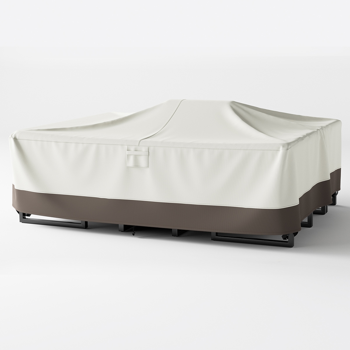 Rilyson FSCRMB1001 Brown PVC Patio Furniture Cover For Conversation set