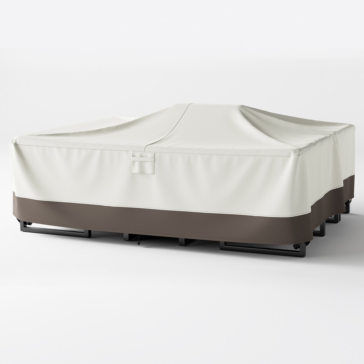 Rilyson Brown PVC Patio Furniture Cover For Conversation set