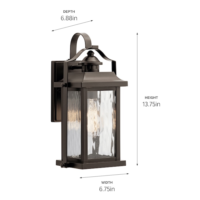 Kichler Linford 13.75-in H Olde Bronze Medium Base (E-26) Outdoor Wall Light Kichler Linford 13.75-in H Olde Bronze Medium Base (E-26) Outdoor Wall Light