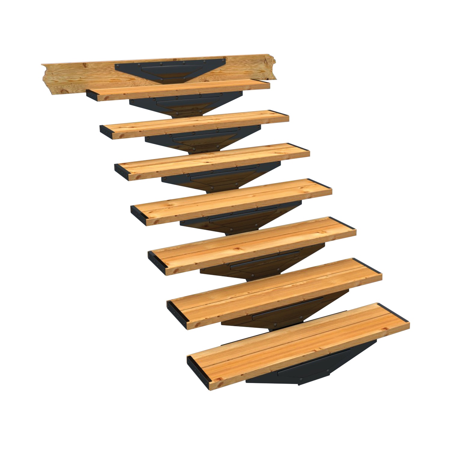Pylex 7 -Steps Steel Outdoor Stair Stringer #13937