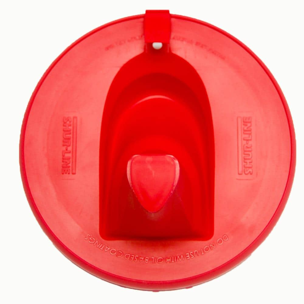 Shur-Line 2007061 Red Silicone Mess-Free Store and Pour Collapsible Paint  Can Lid 