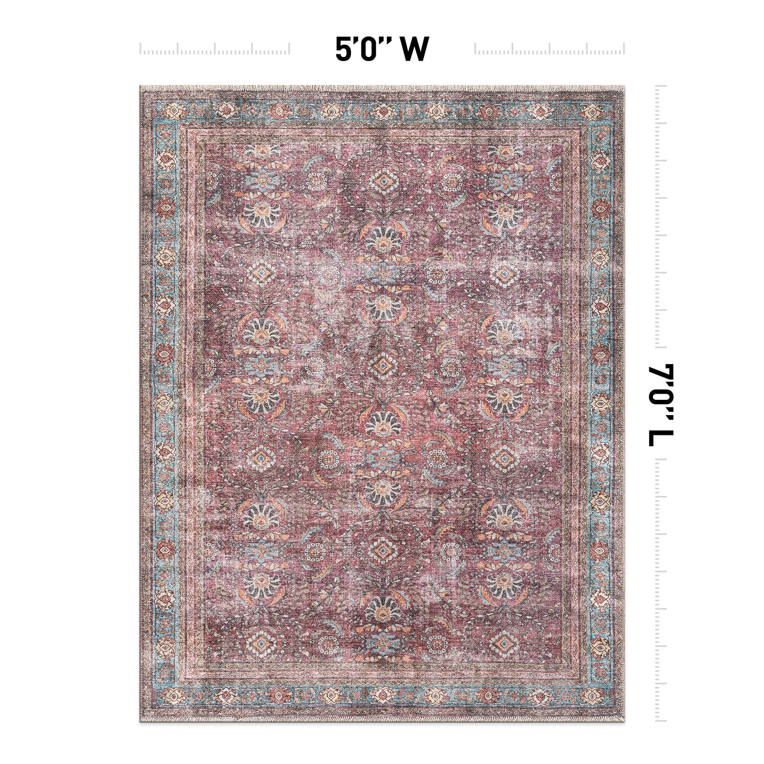 World Rug Gallery 6038MULTI5X7 rugs - View #6