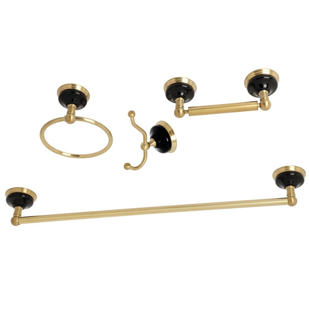 Kingston Brass 5-Piece Concord Brushed Brass Decorative Bathroom