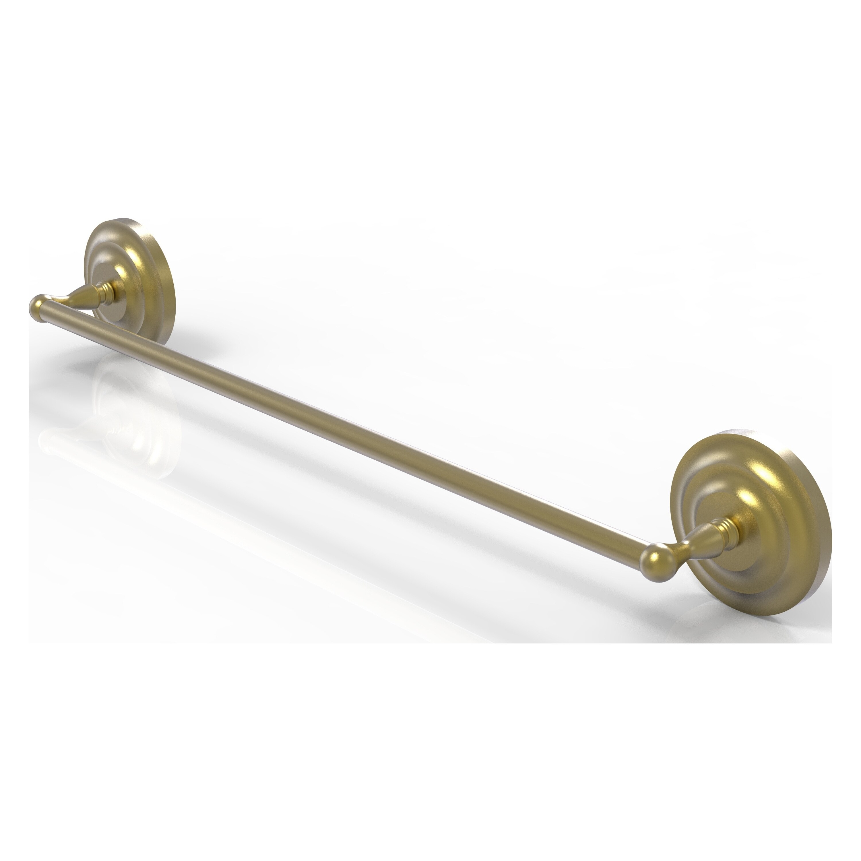 Allied Brass QN-31/30-SBR Que New 30-in Satin Brass Wall mount Single Towel Bar