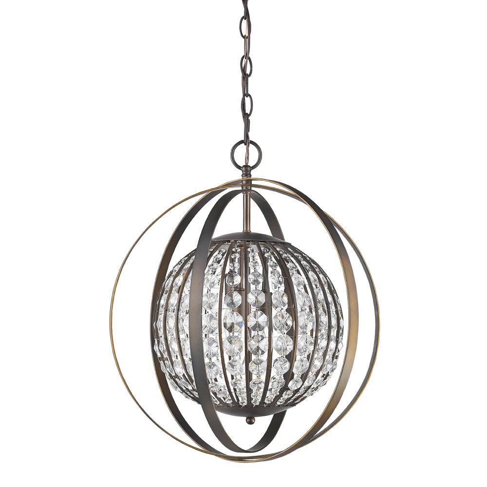 Acclaim Lighting IN11095ORB Olivia Oil Rubbed Bronze Transitional Globe Medium Hanging Pendant light